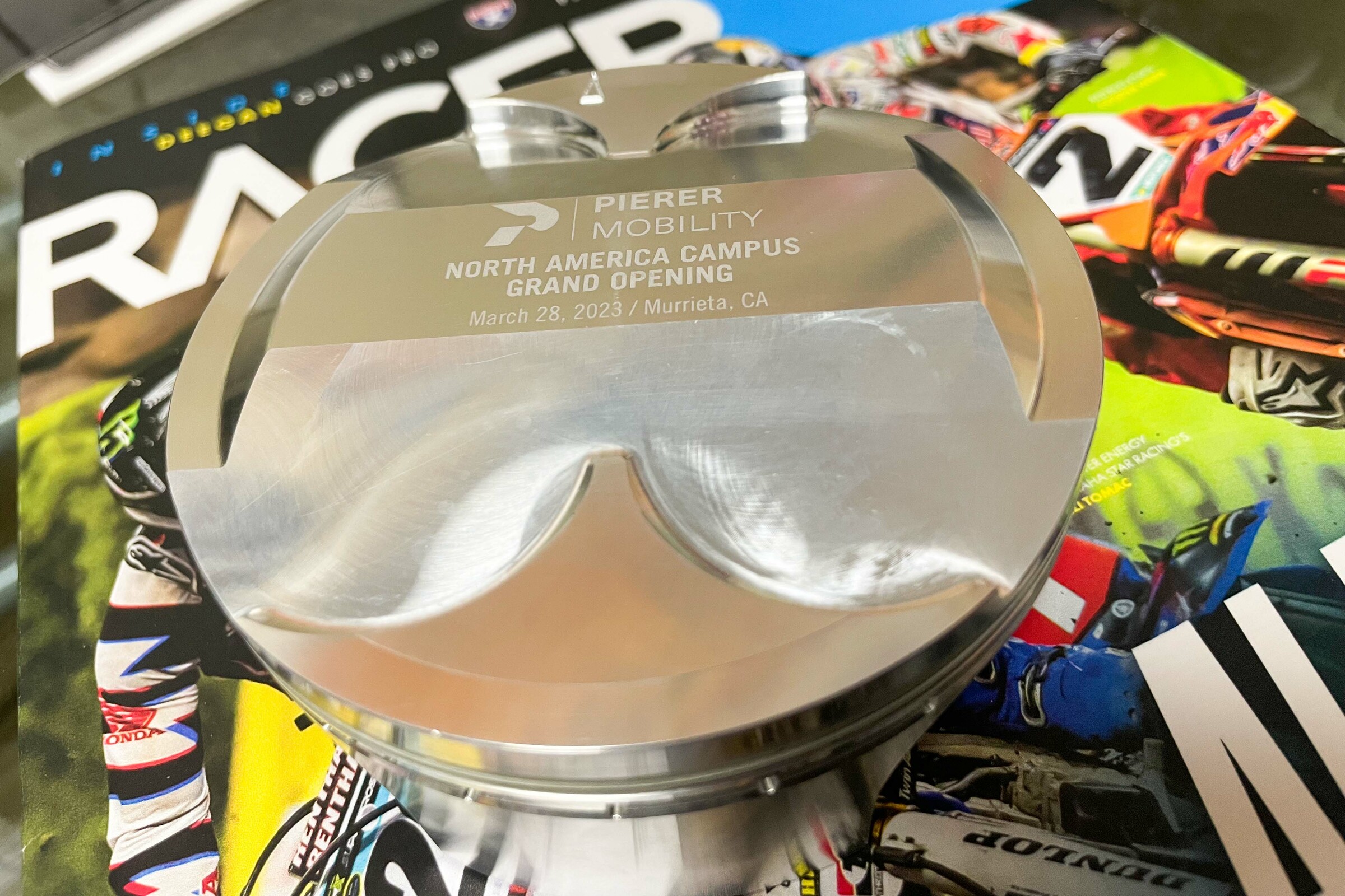 Very cool welcoming gift at the Pierer Mobility building for guests.