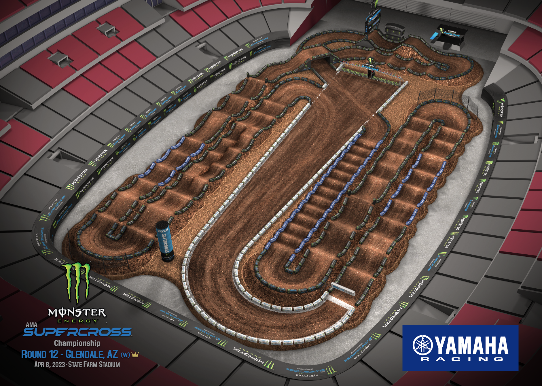 2023 Glendale SX track map.
