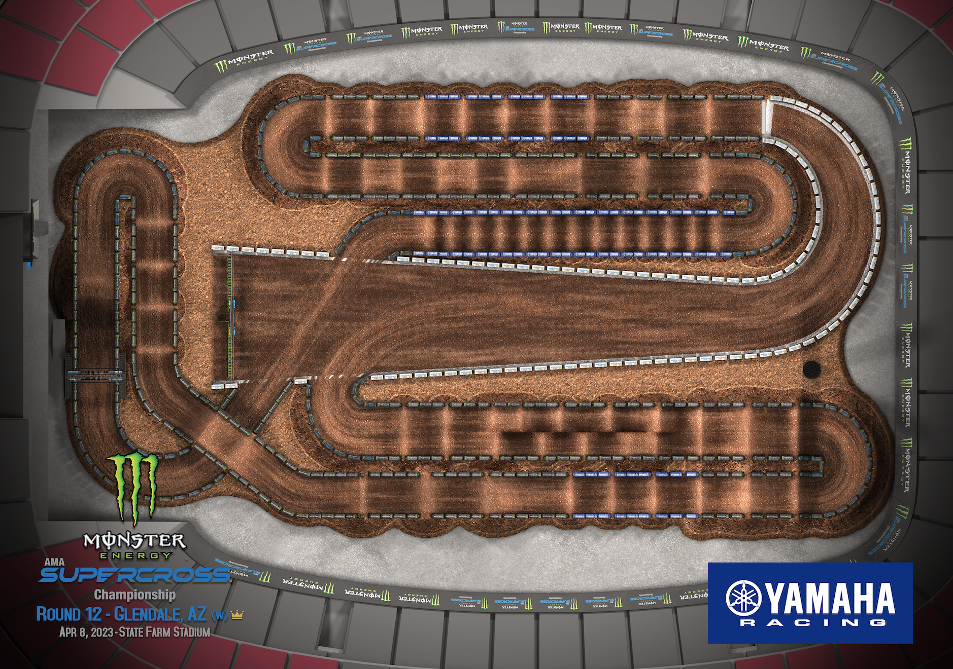 2023 Glendale SX track map.