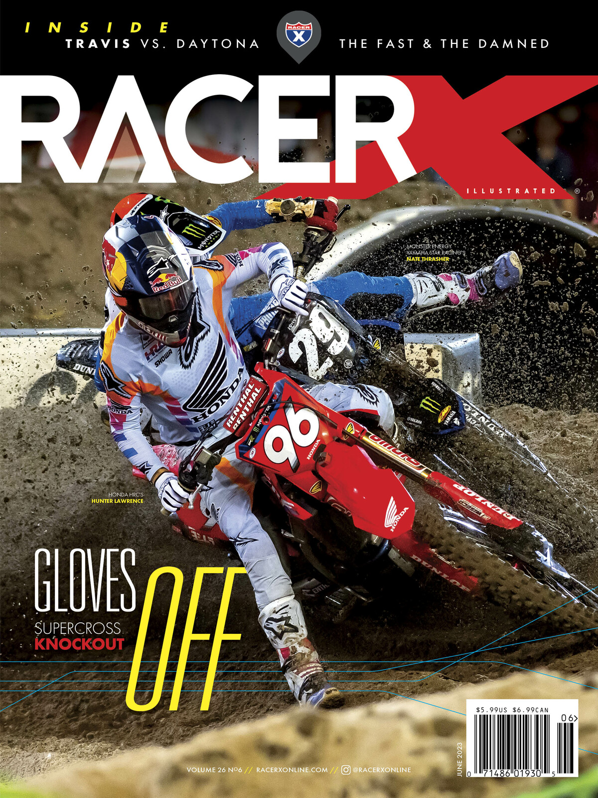 The June 2023 cover of Racer X Illustrated.