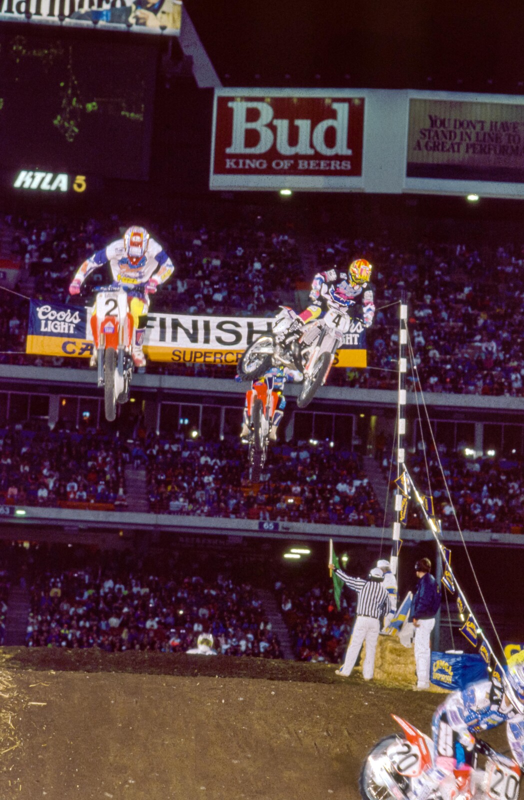 Stanton and Bradshaw at the 1992 San Diego Supercross.
