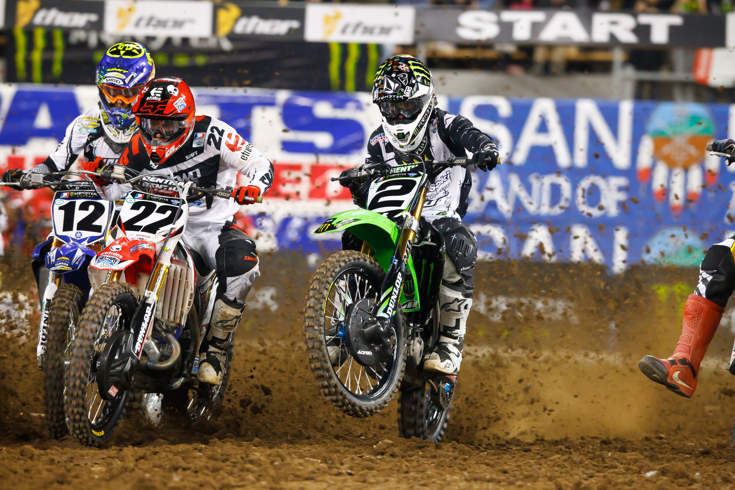 Reed and Villopoto at the 2011 Los Angeles Supercross.