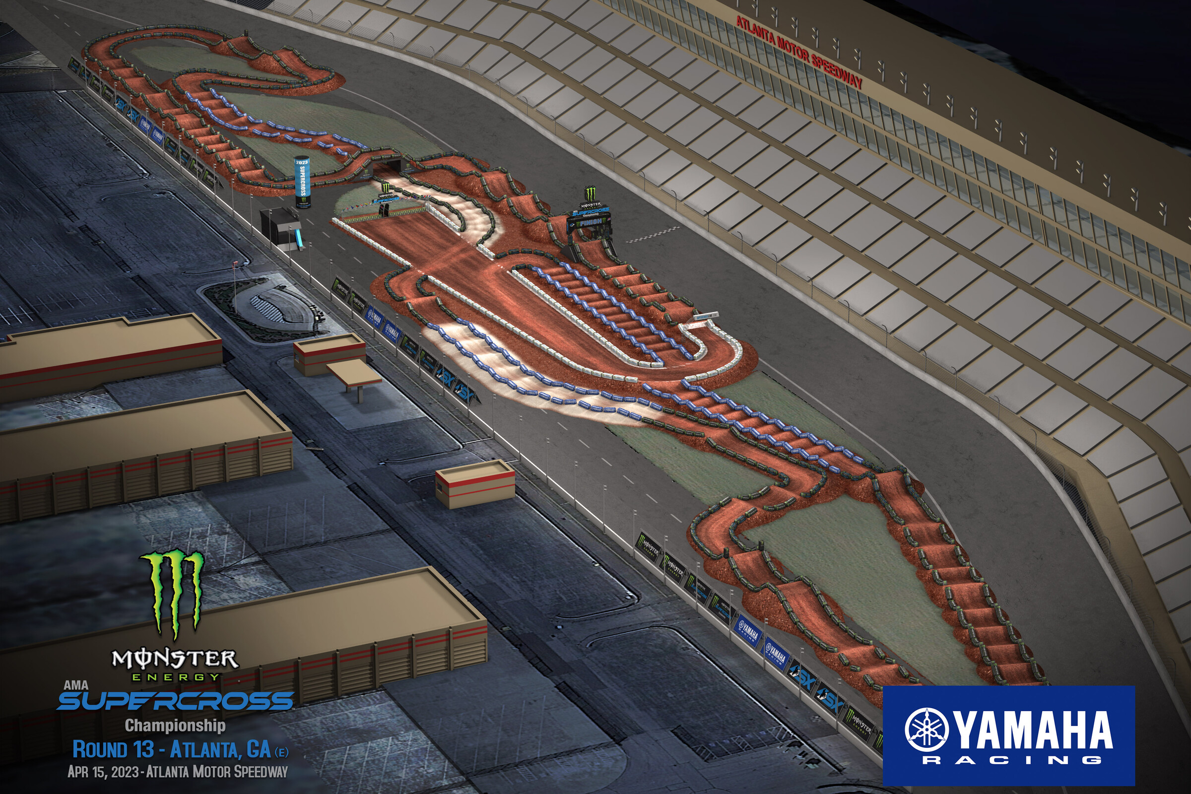 The 2023 Atlanta Supercross layout.