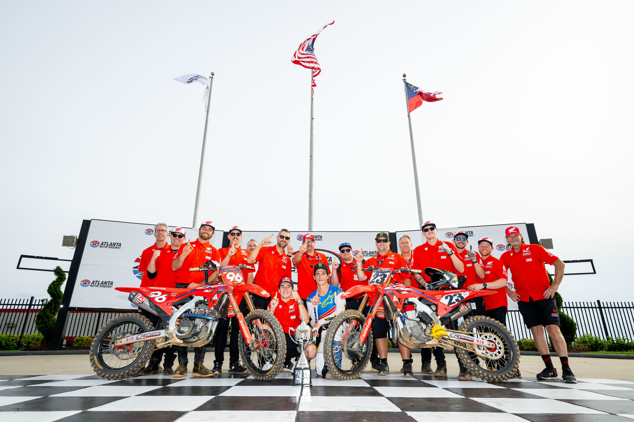 The Honda HRC crew.
