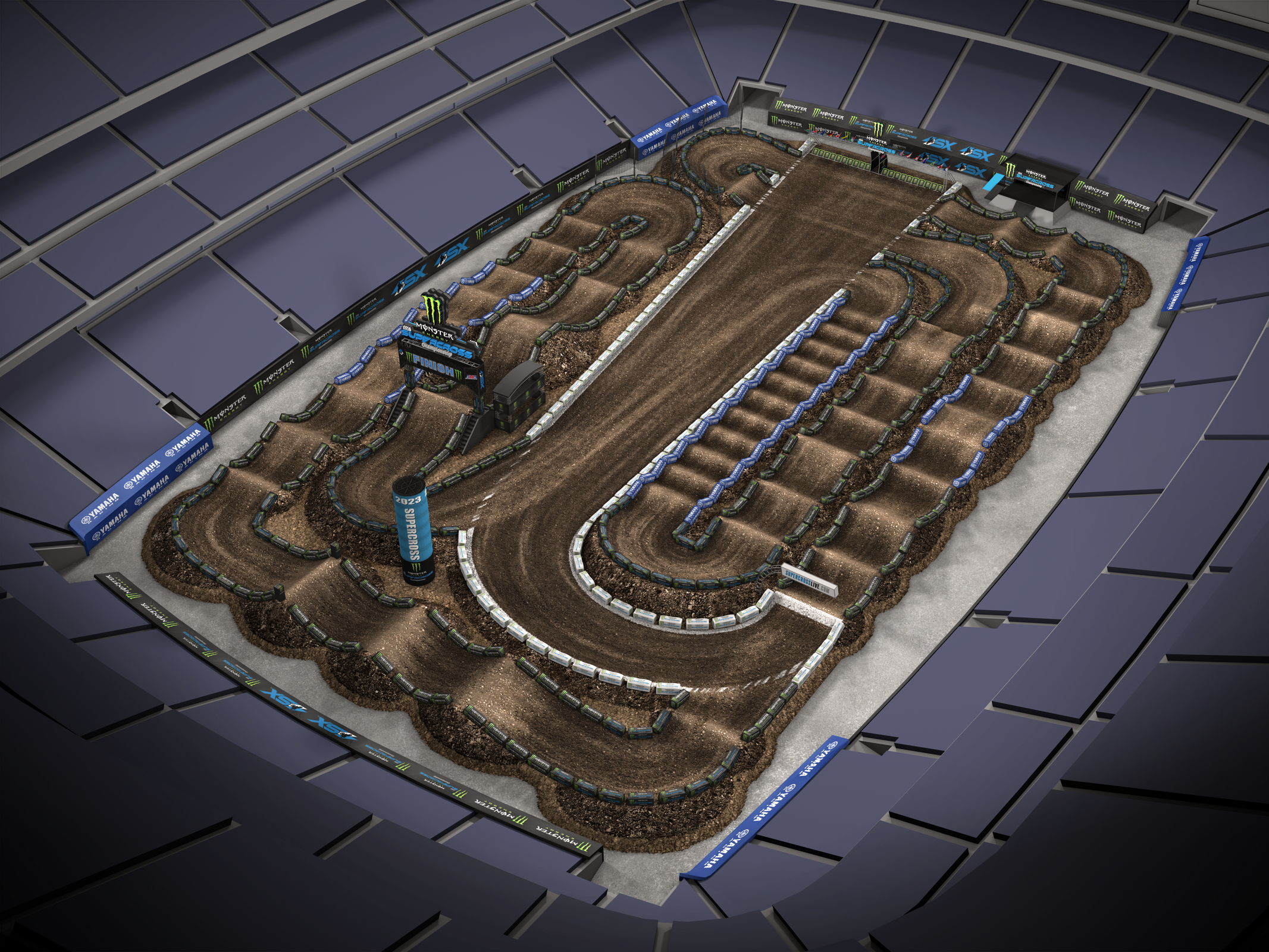 A couple of views of the NJSX track.