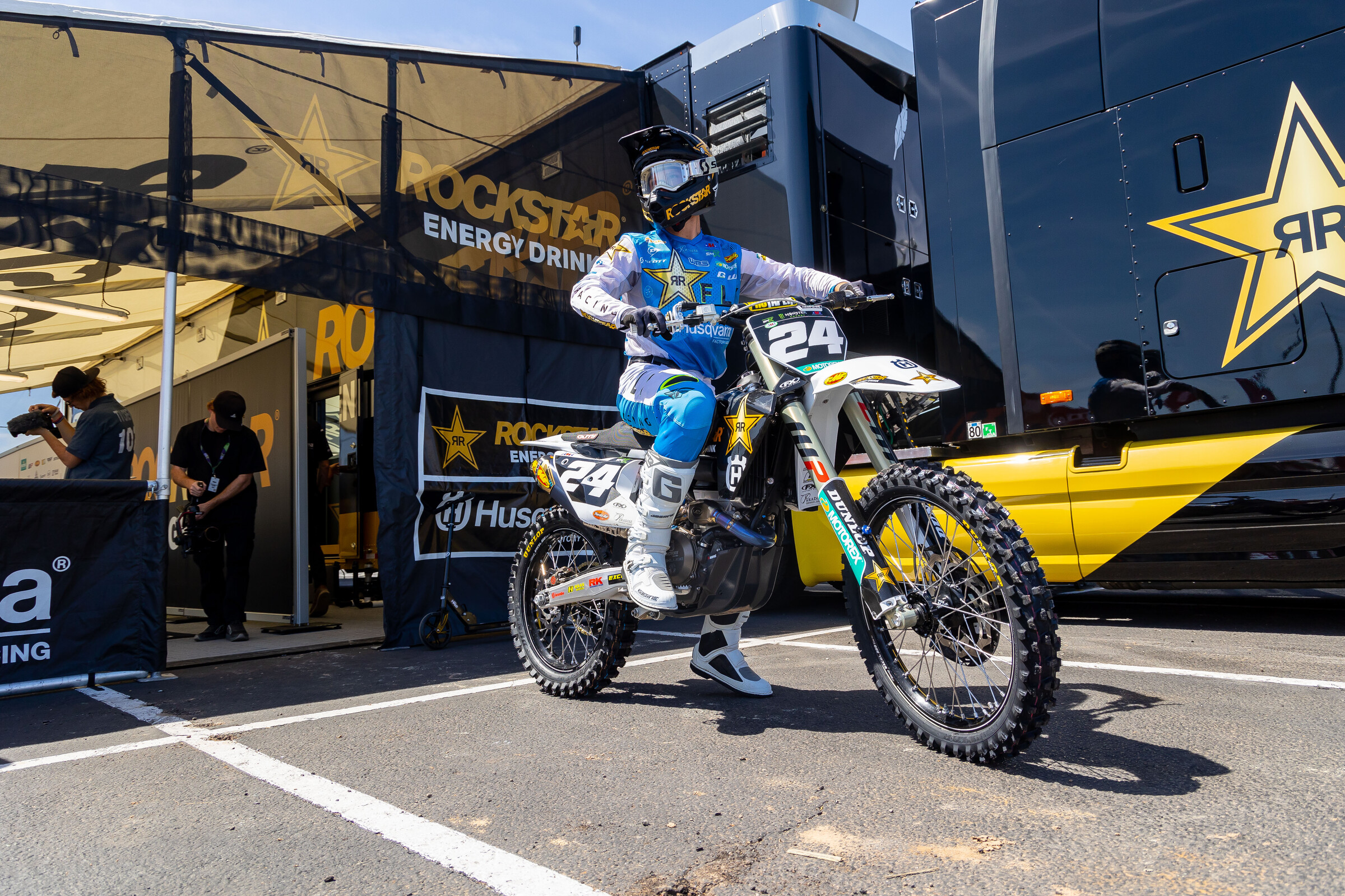 RJ Hampshire remains under the Rockstar Husqvarna tent for another two years.