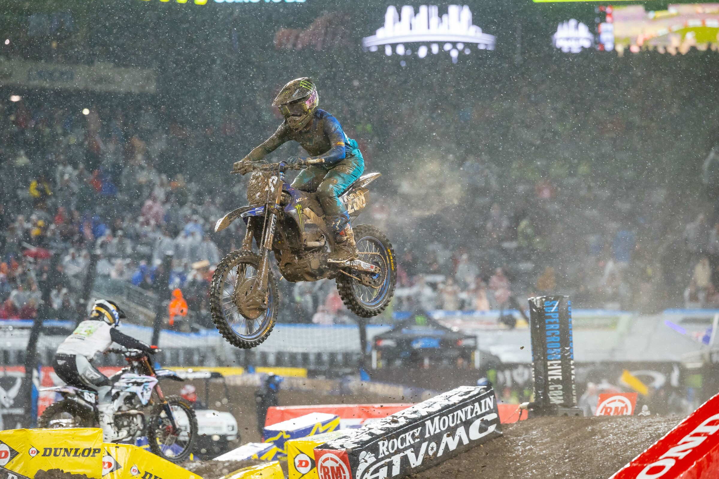Haiden Deegan had the fastest lap of the entire 250SX main event (a 57.191).
