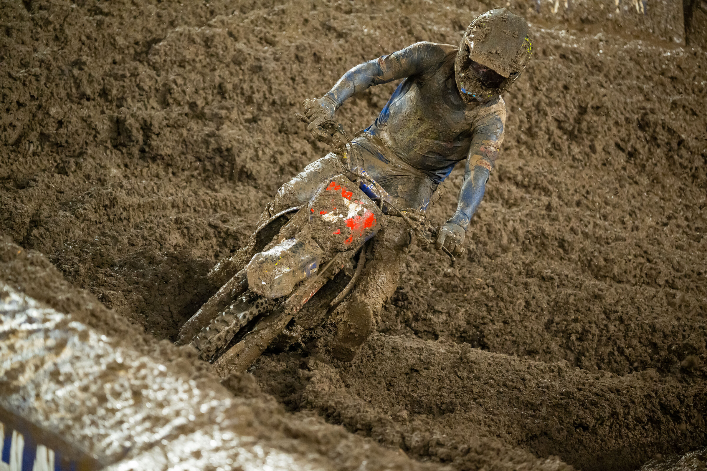 Eli Tomac. Yes it was muddy.