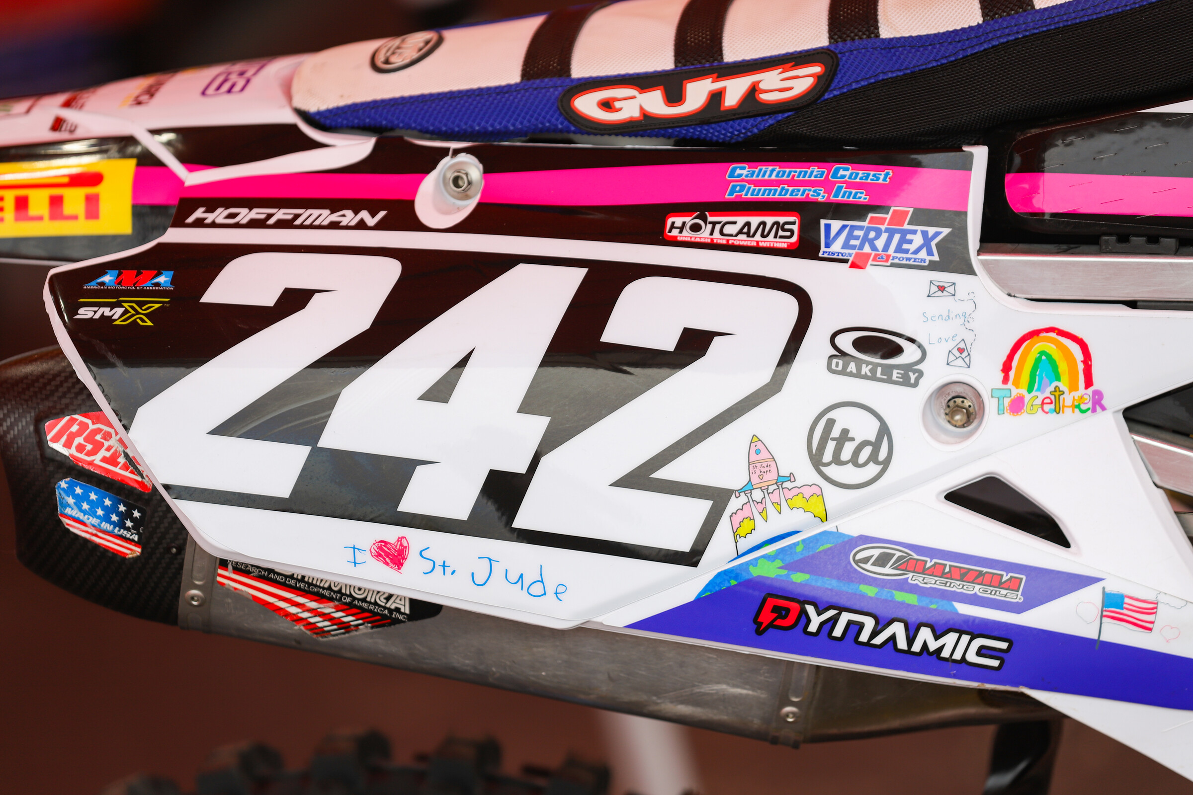 Garrett Hoffman's side number place.