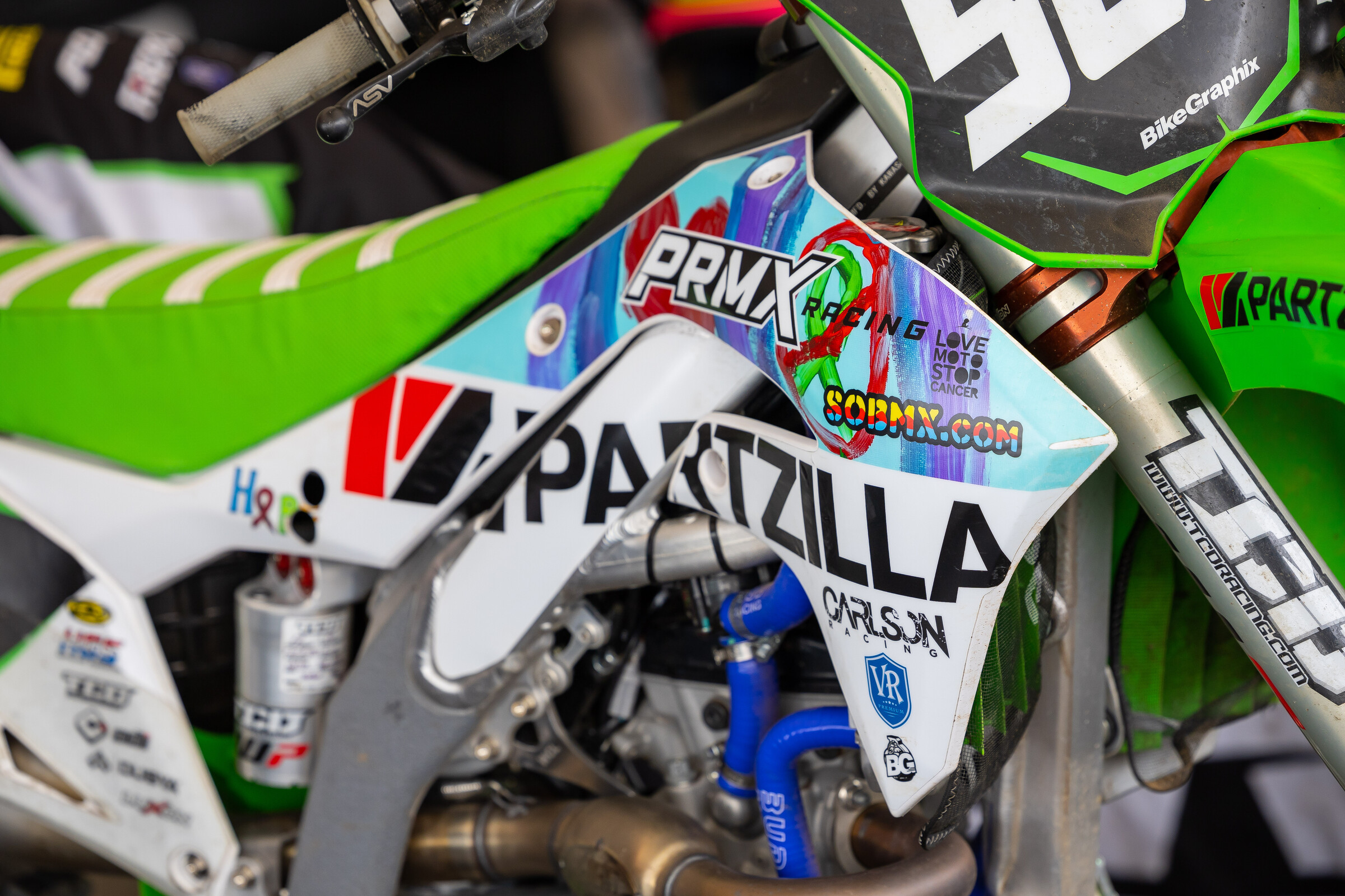 Partzilla PRMX Racing Kawasaki's bikes.