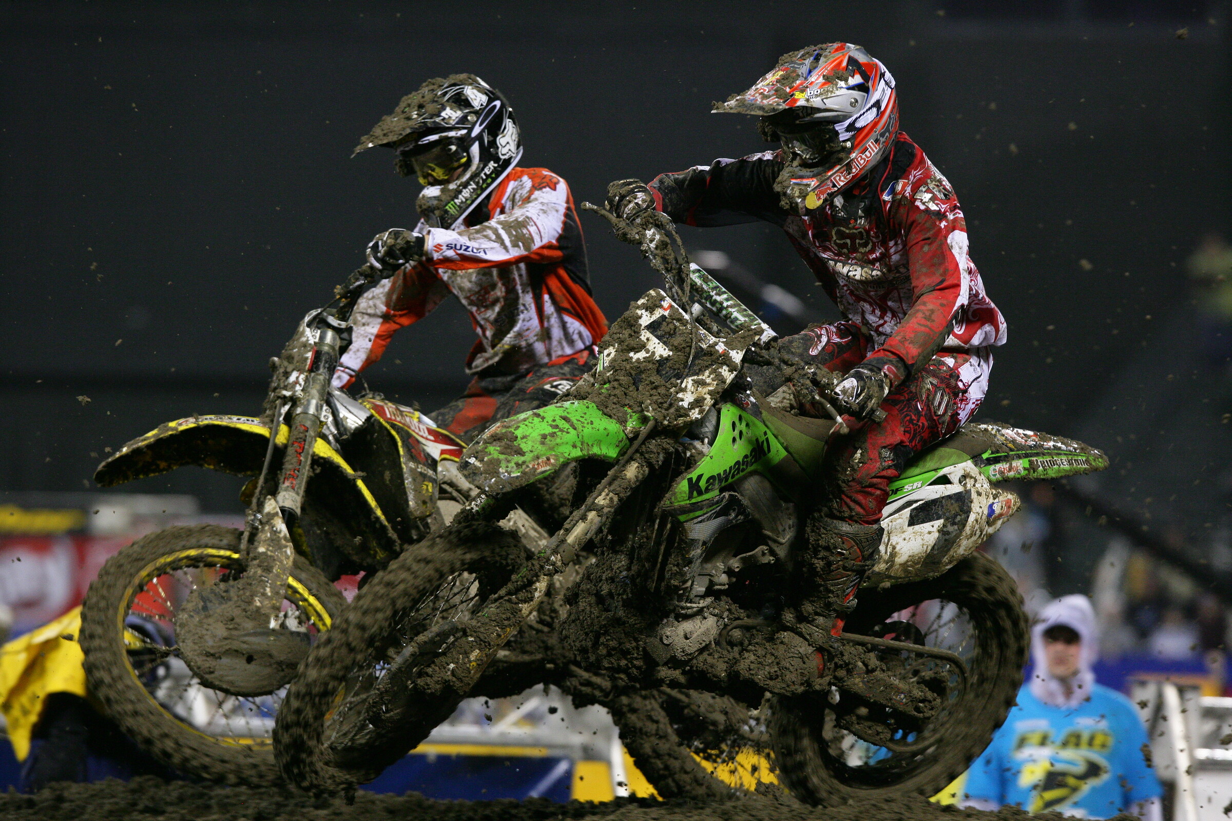 Stew and RC battle in the San Francisco mud.