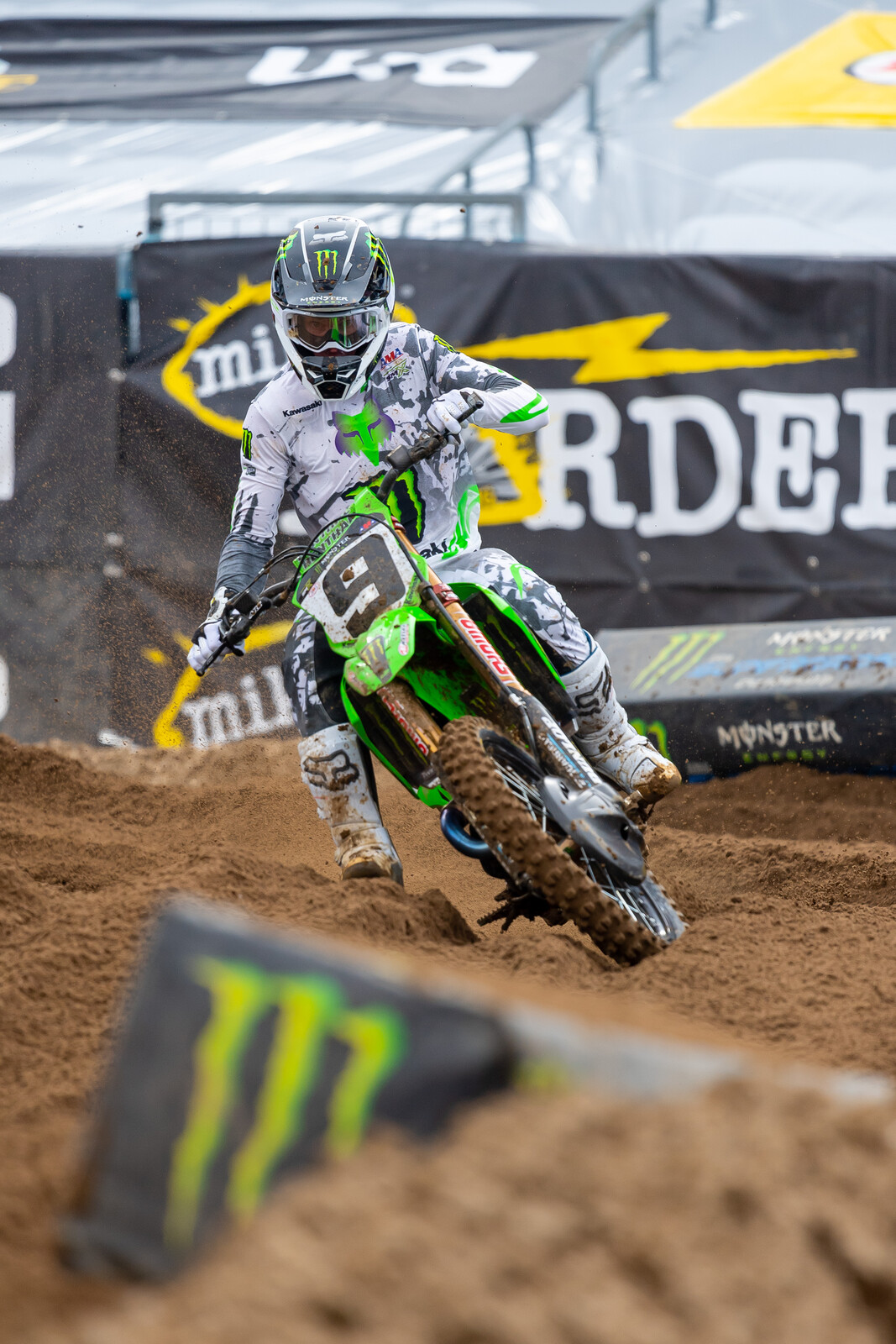 Adam Cianciarulo went down in the first turn but was able to charge up to eighth.