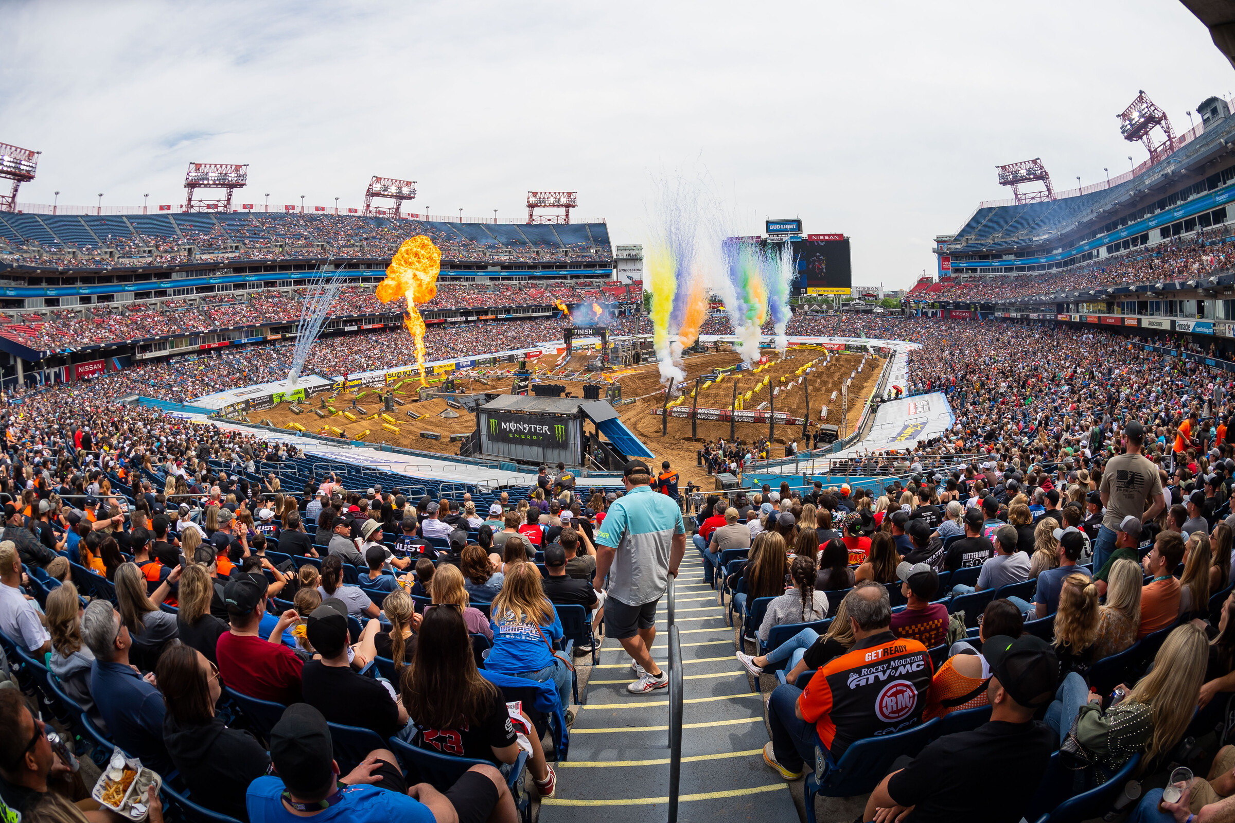 Opening ceremonies at the Nashville Supercross.
