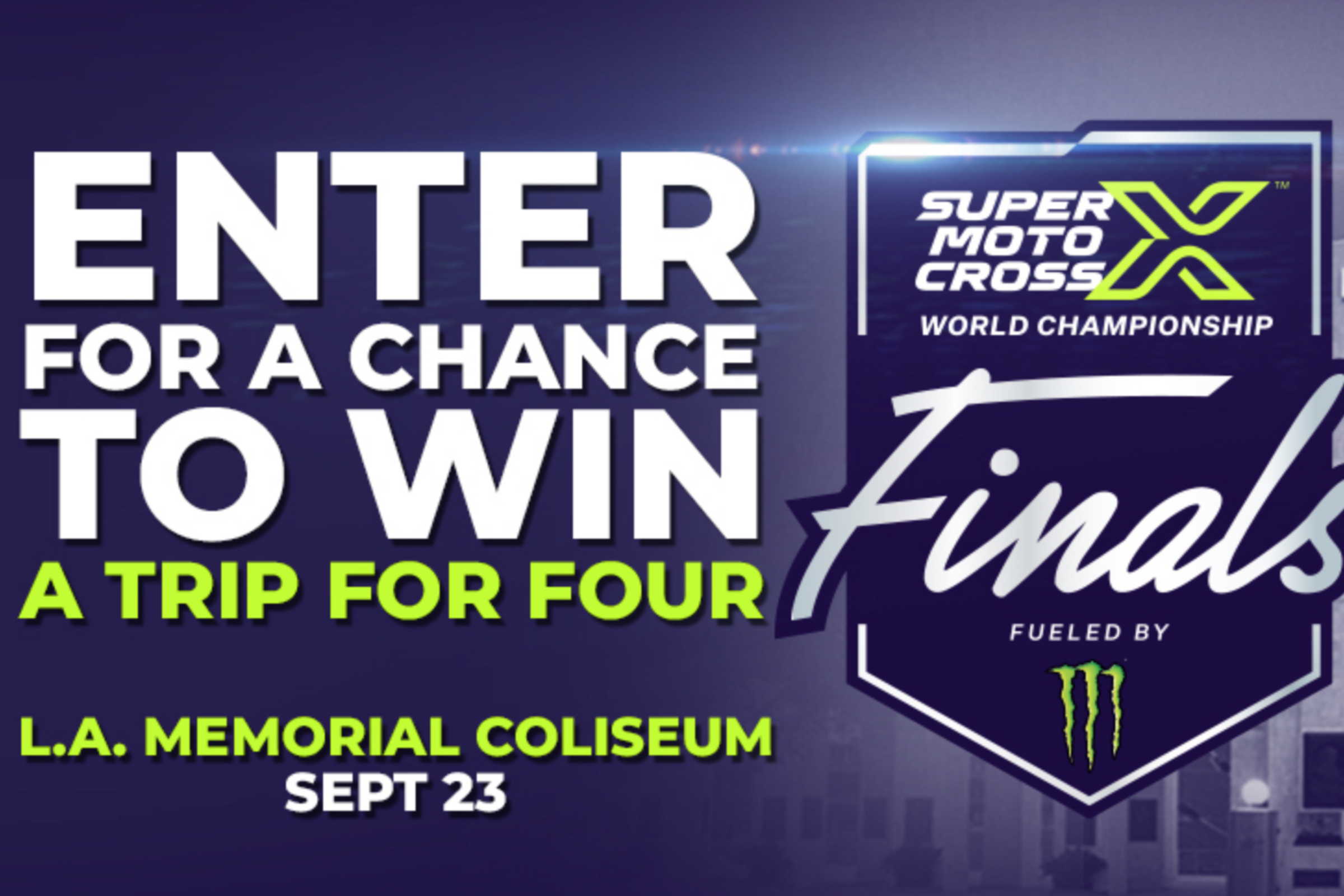 Enter to Win the SMX Sweepstakes: Trip for Four to a SMX Round of Your Choice