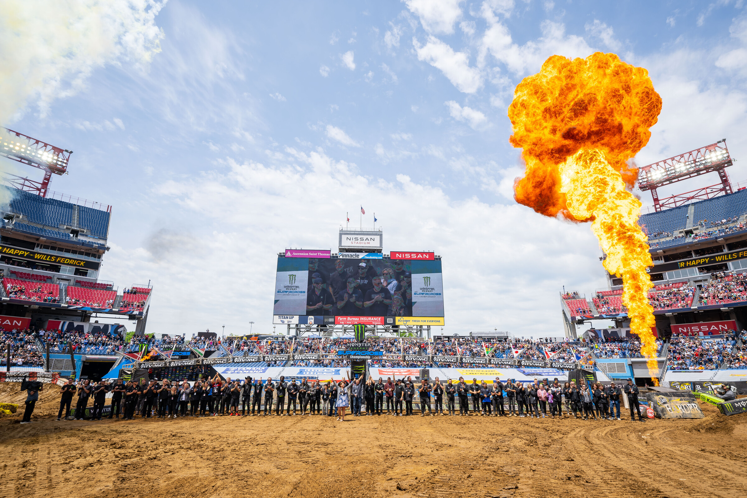 Moment of silence for Wills in Nashville. 