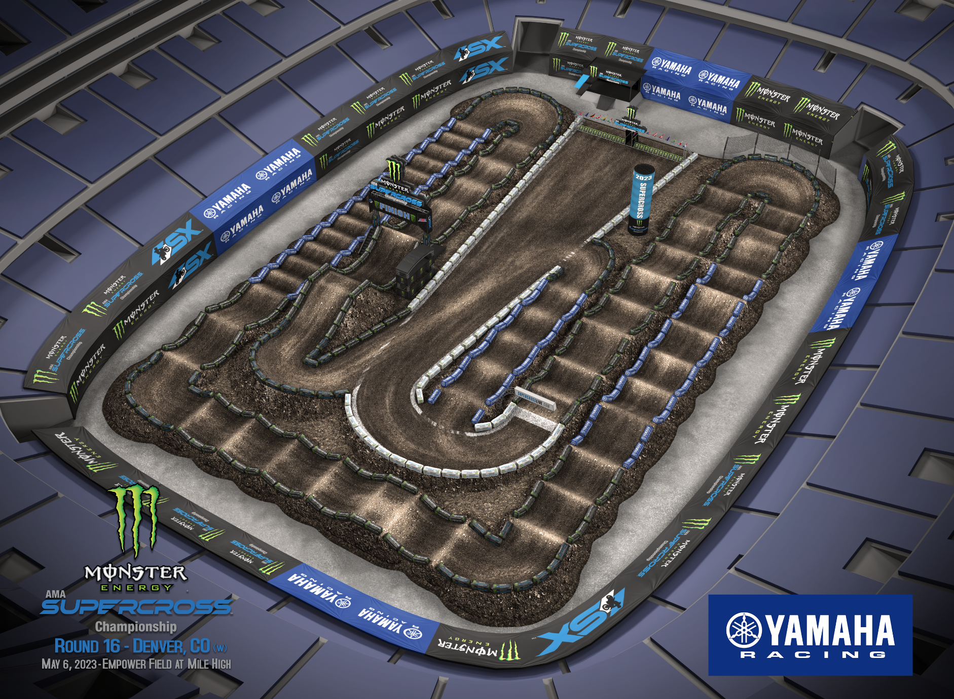 2023 Denver Supercross Animated Track Map Video, Preview with Derek Kelley 