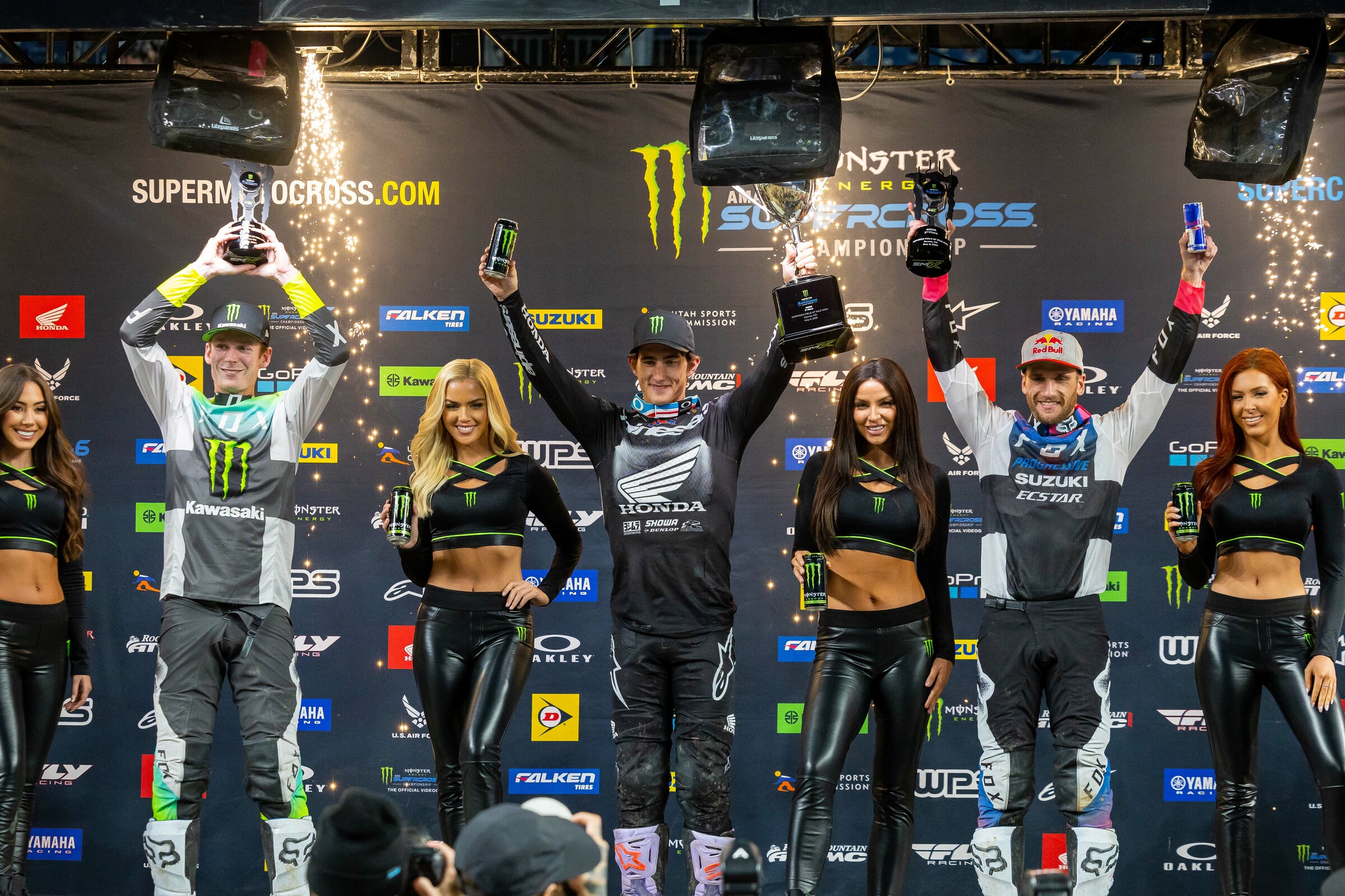 The 450 podium from Denver.