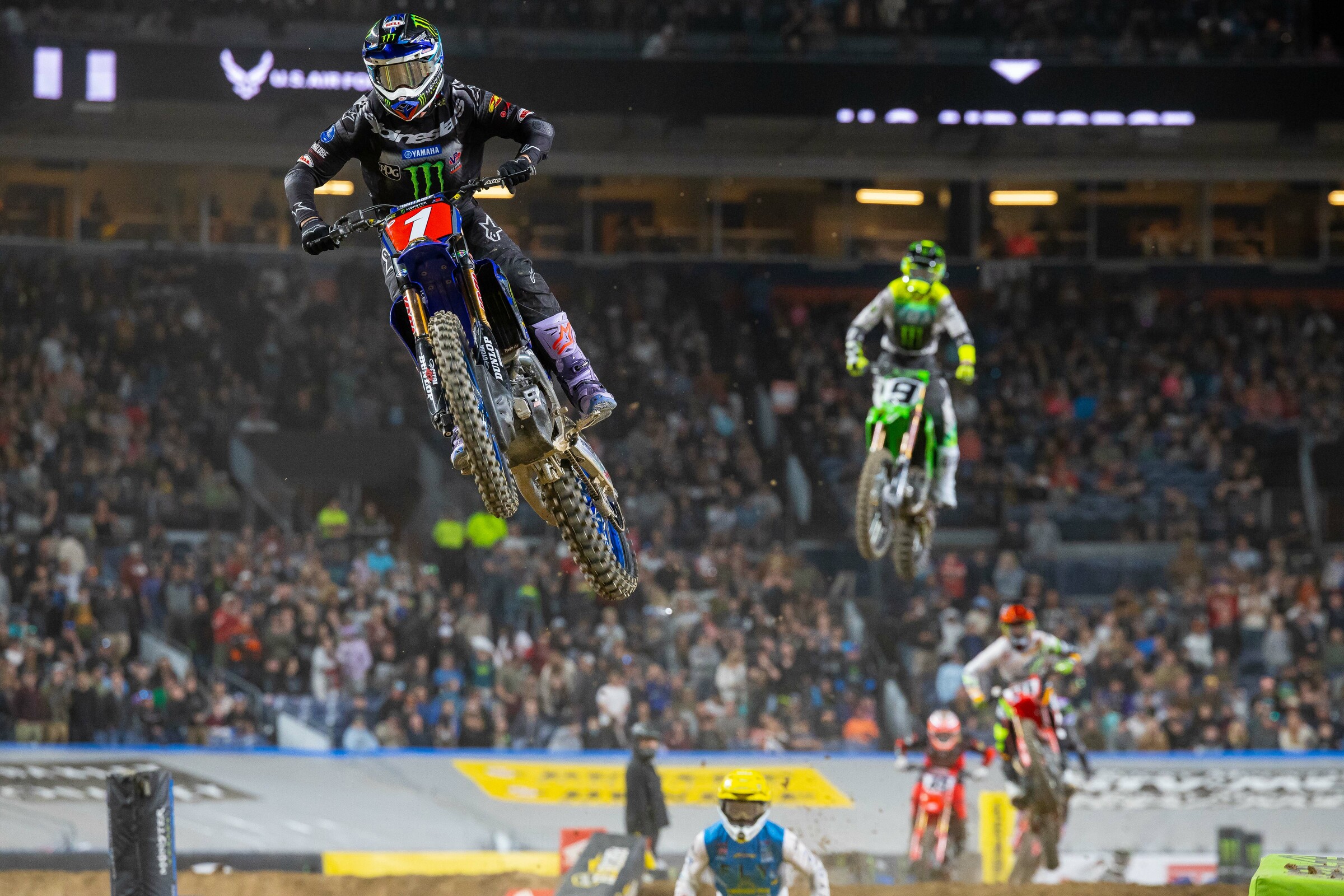 Eli Tomac moments before he injured his Achilles.