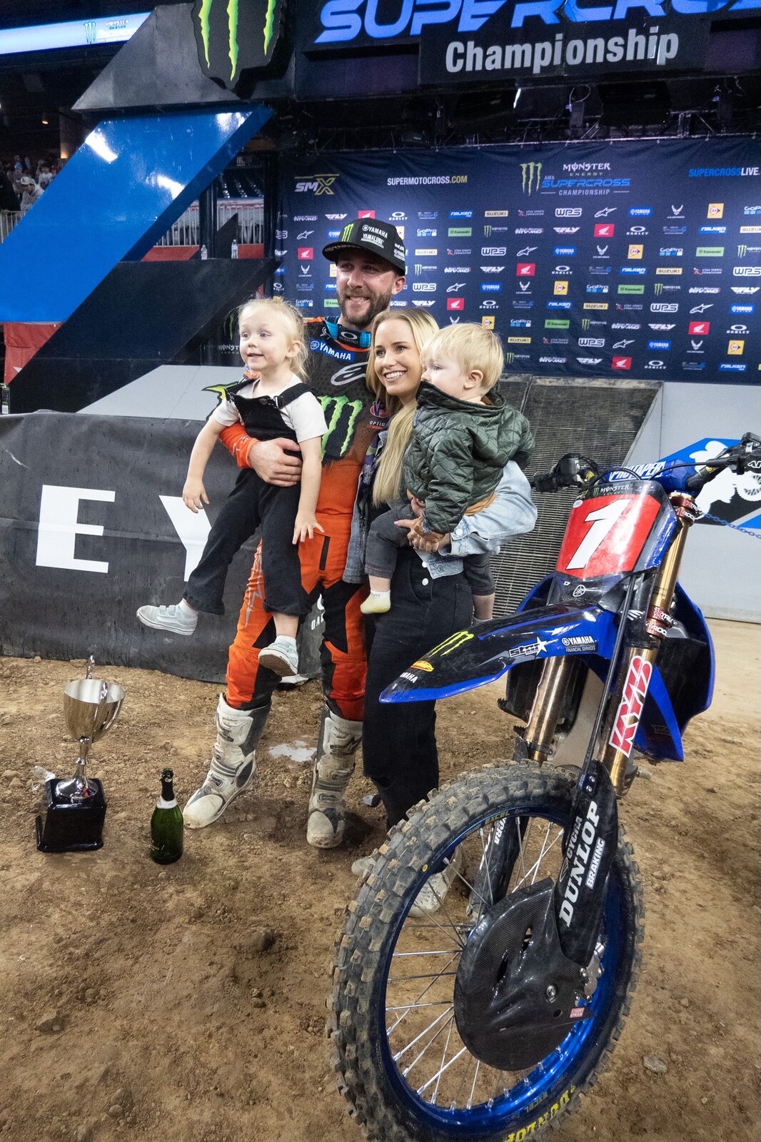 Tomac with his family in Houston. 