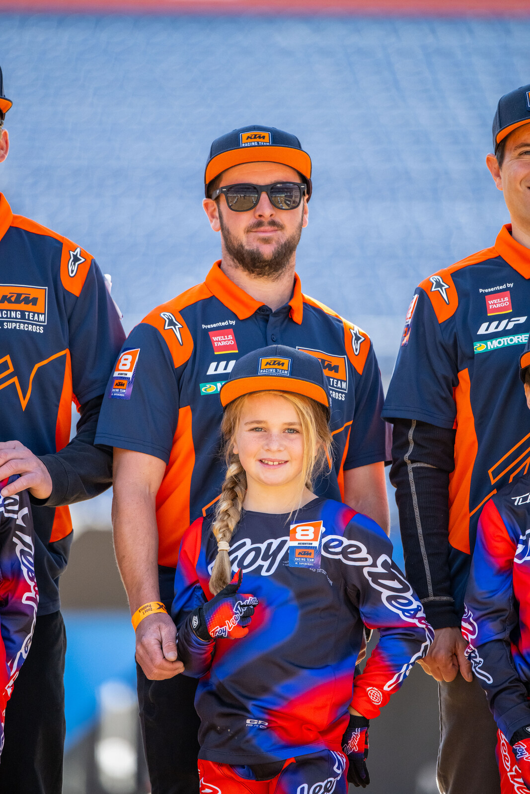 Reagan and her dad Stephen. As a race winner, they get to return to supercross this weekend in Salt Lake City. But they also have to cram in Loretta Lynn's's qualifiers this weekend!