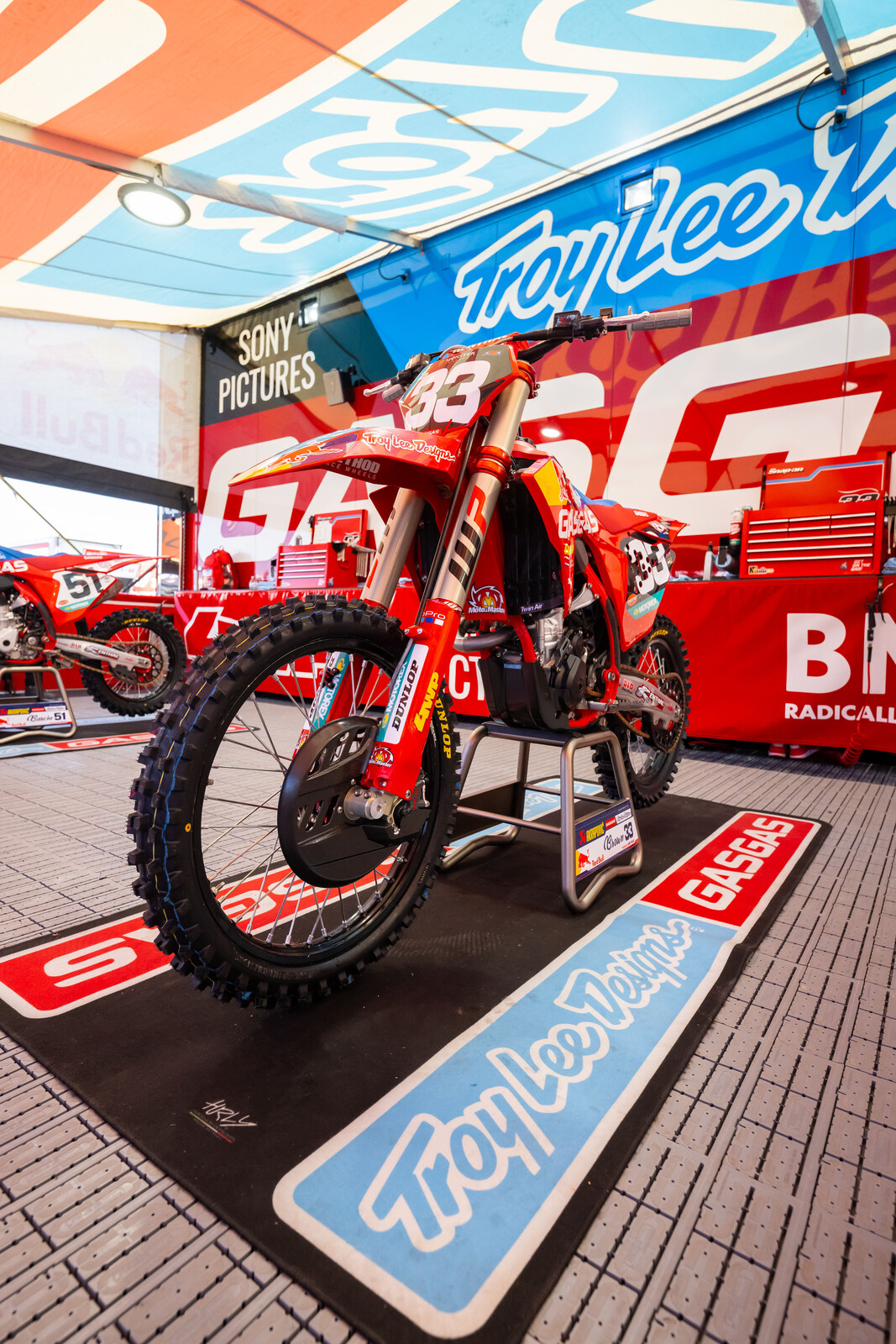 Pierce Brown's GasGas MC 250F at the Glendale Supercross in April.