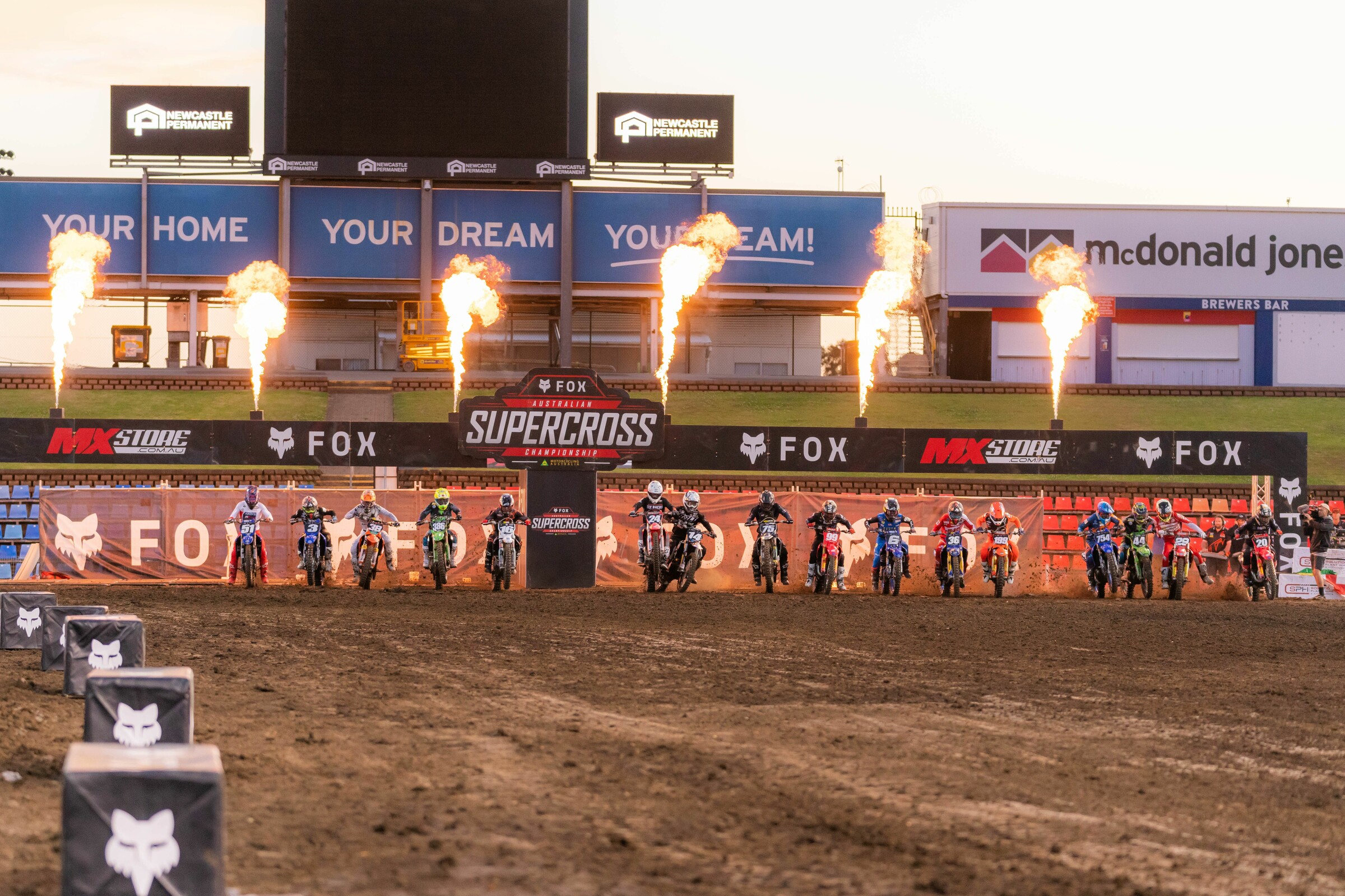 Supermotocross riders showcasing their skills in 2025