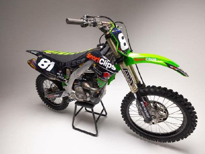 Ty Masterpool's Pro Motocross race bike.