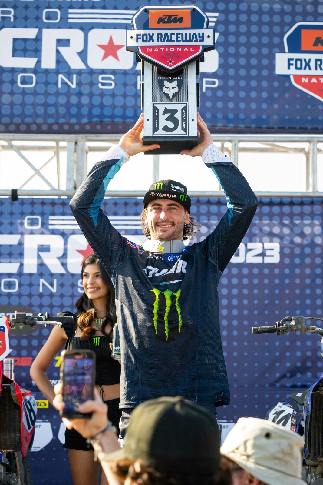 Ferrandis finished 3-3 for third overall at the 2023 Pro Motocross season opener in California. 