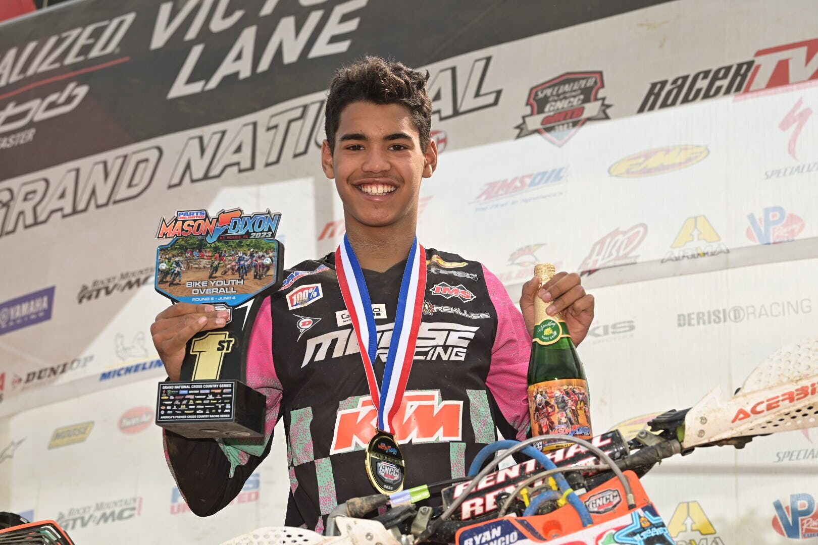 Ryan Amancio earned the Youth Overall win on Sunday morning.