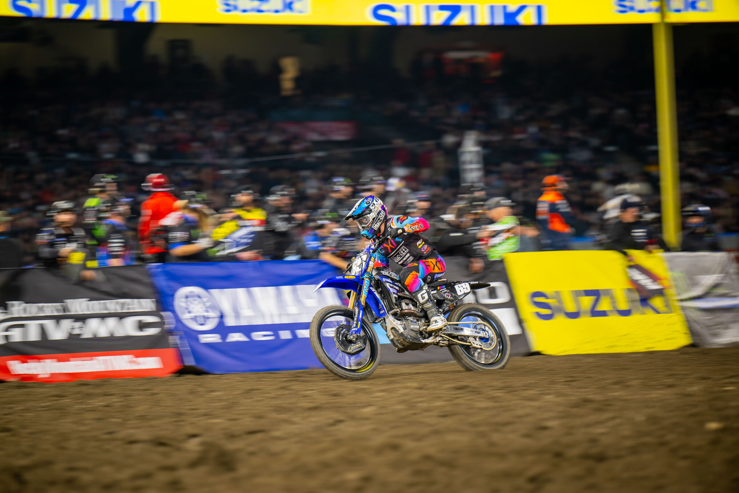 Phil Nicoletti at the 2023 Anaheim 1 Supercross.