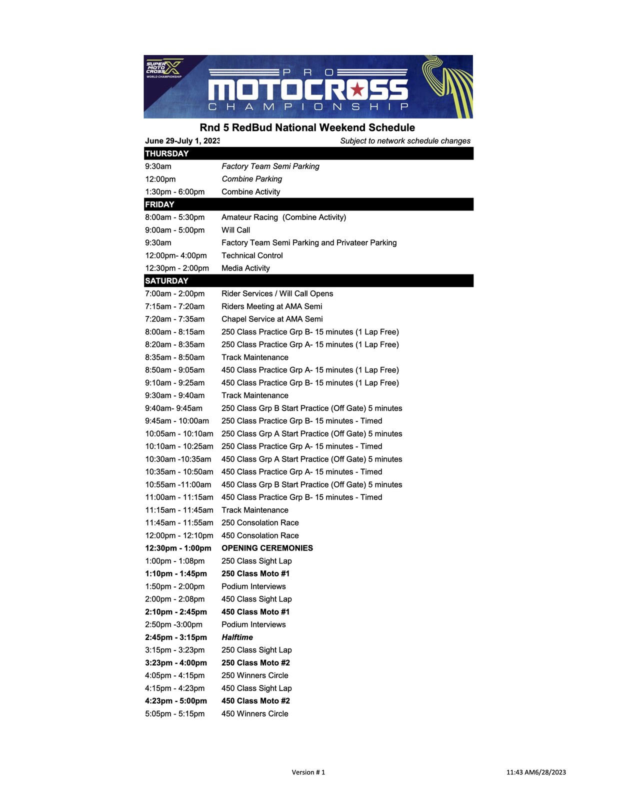 How to Watch/Stream Thunder Valley National & MXGP of Germany on TV