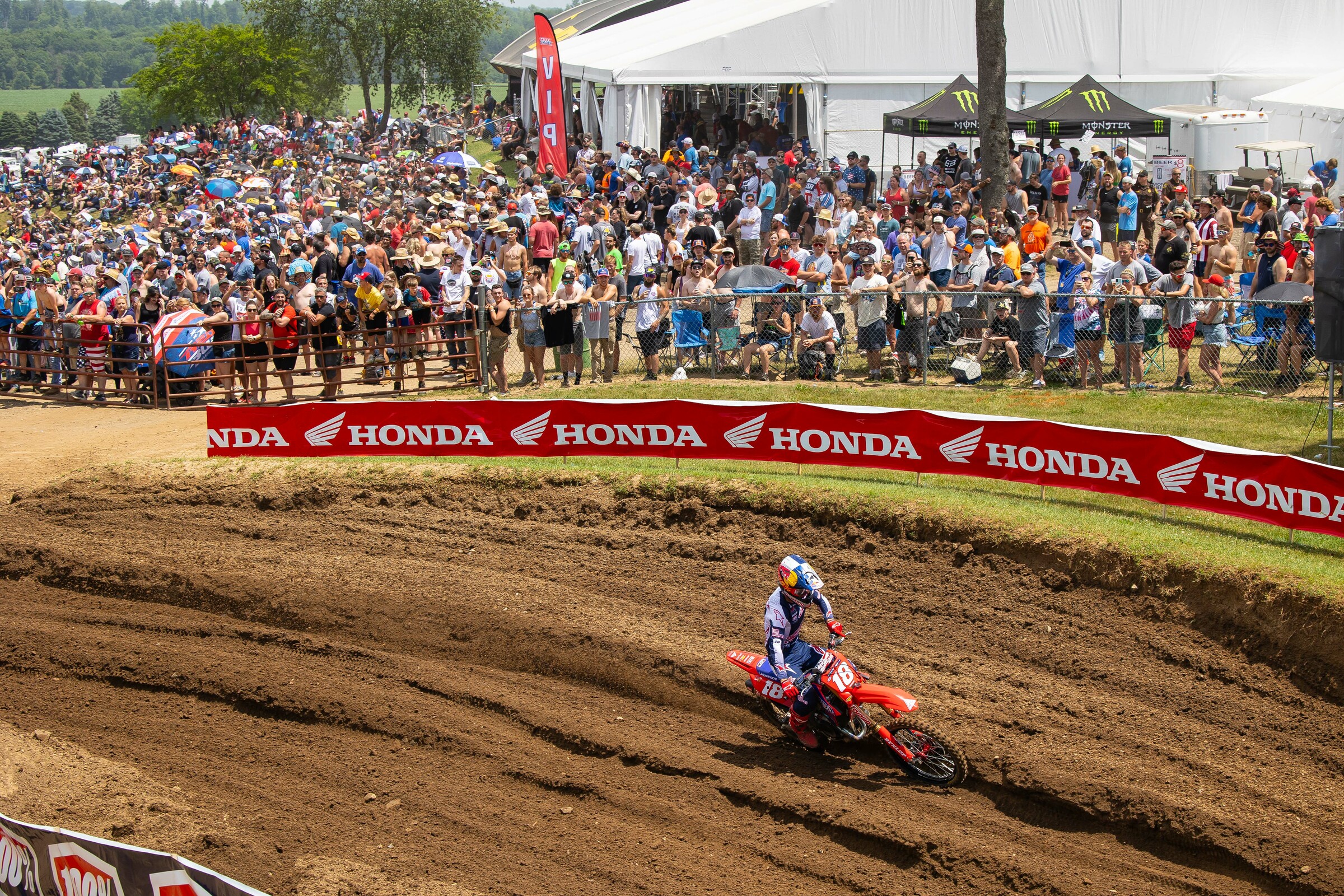 Jett delivered in front of a massive RedBud crowd.