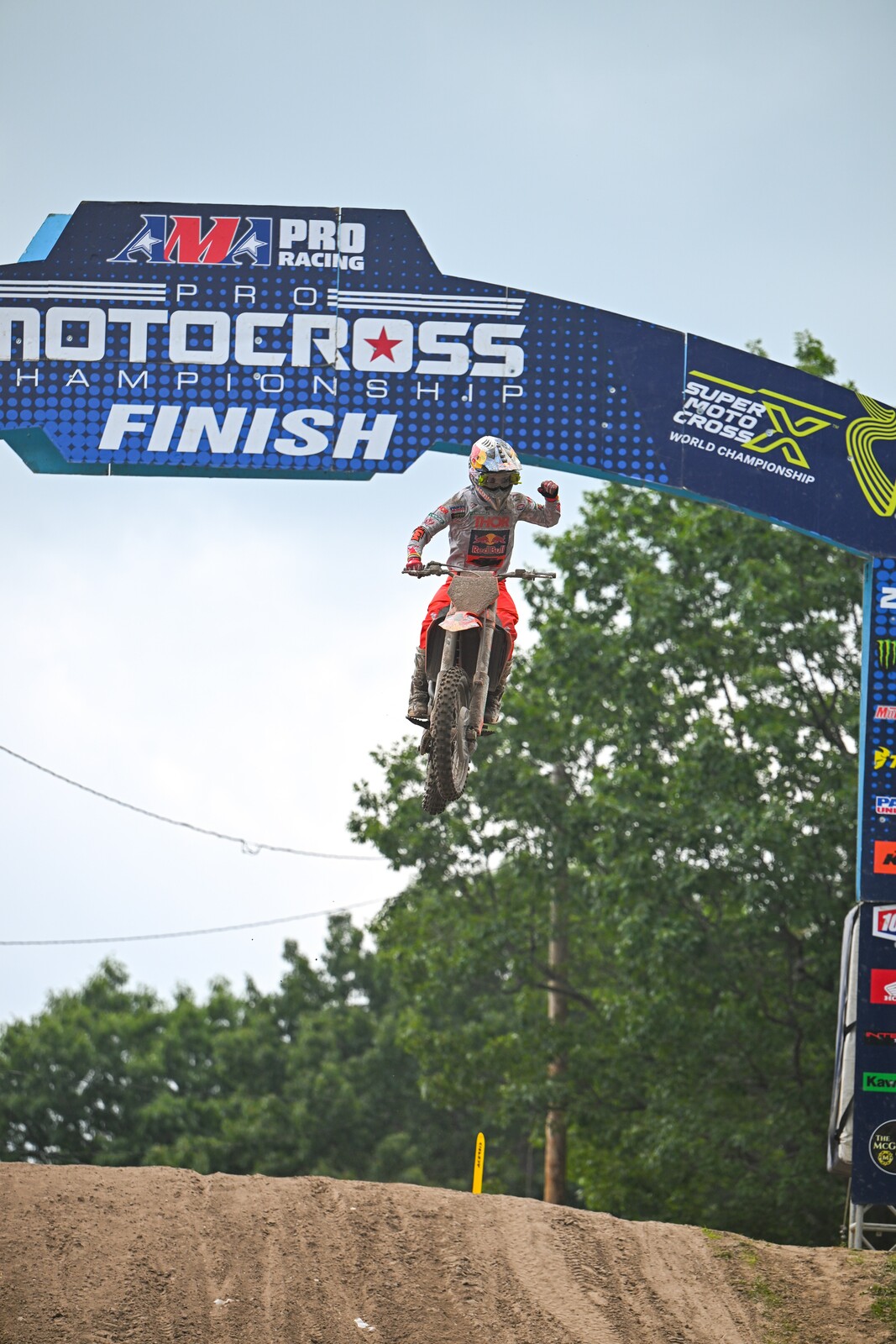 Tom Vialle taking the race win in the first 250 Class moto.