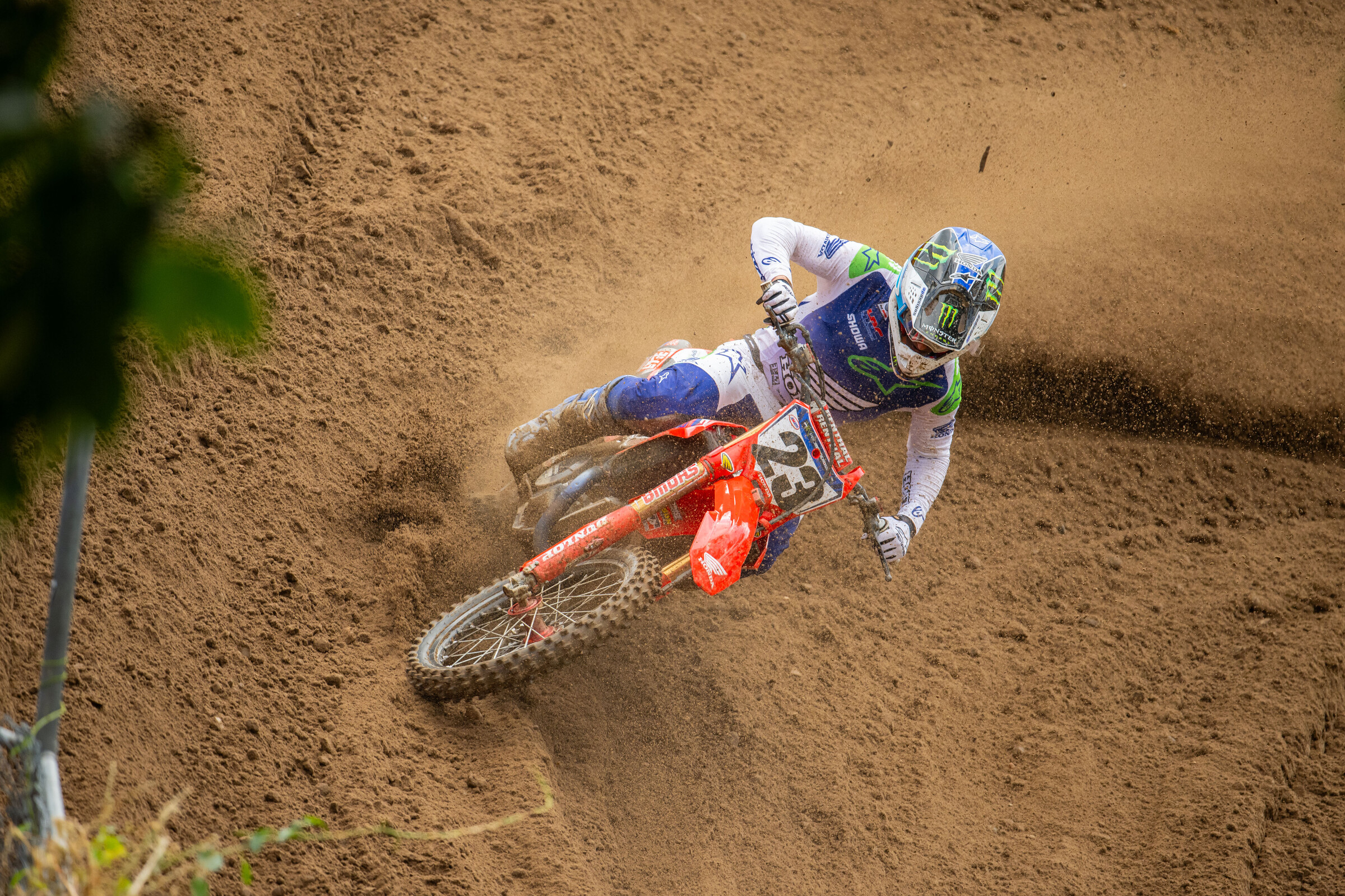 Chase Sexton went 2-2. He stayed close to Lawrence briefly in moto one but couldn't sustain it.