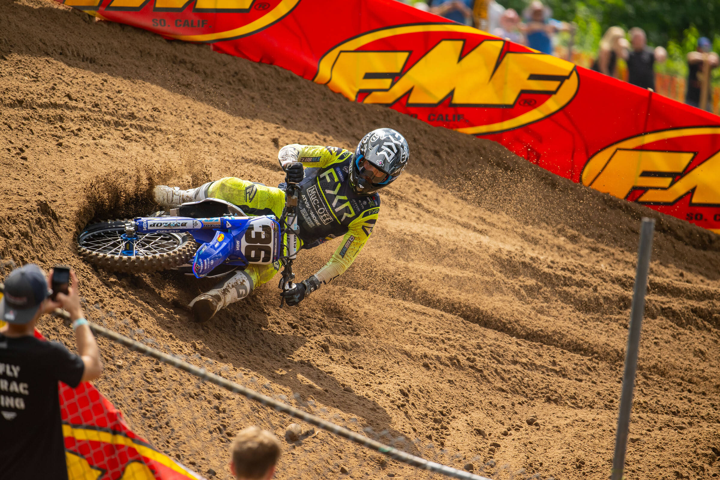 Garrett Marchbanks had his usual come-from-the back charge in moto one.