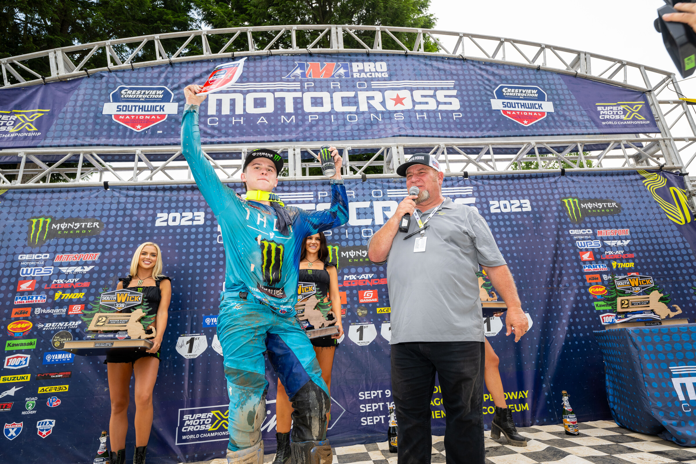 As the 2023 AMA Pro Motocross Championship concludes its sixth round of the 11-round season, Haiden Deegan is officially the 250 Class points leader. He leaves Massachusetts with a five-point advantage over Hunter Lawrence.