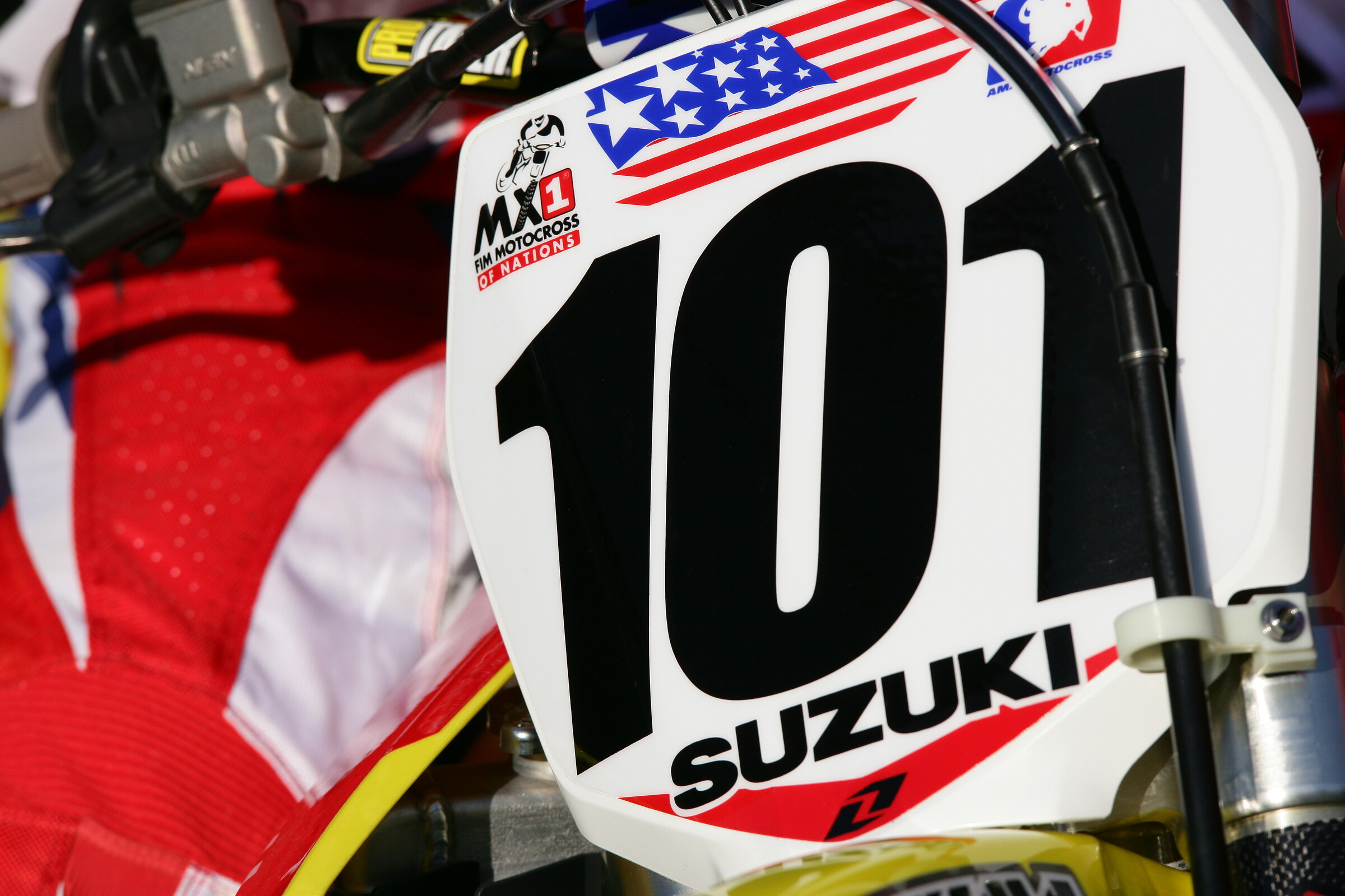 Ricky Carmichael's Suzuki at MXoN in 2005.