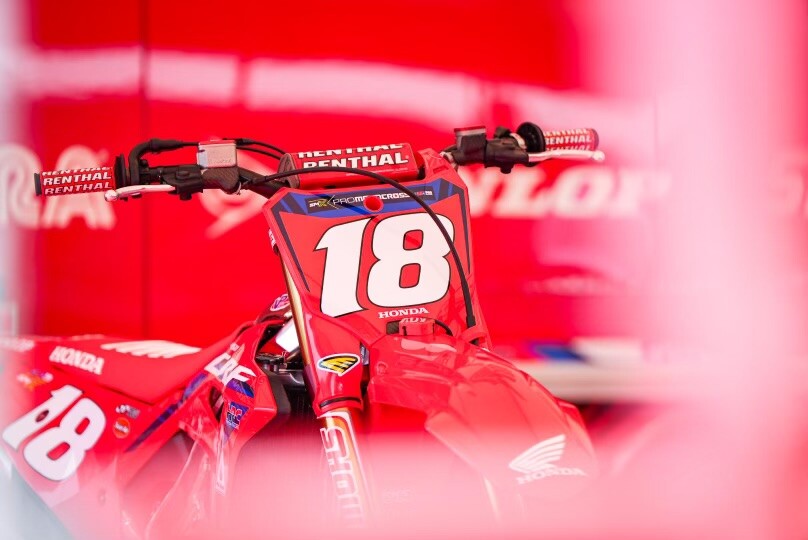 Jett Lawrence's Honda CRF450R.