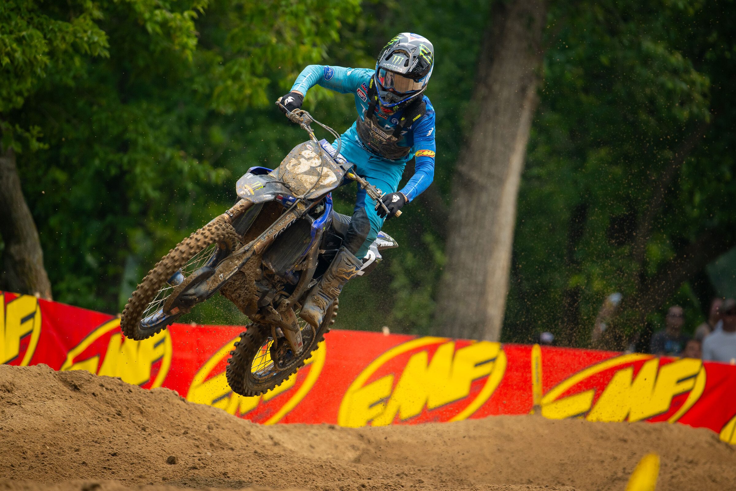 Justin Cooper took a surprise victory in the second 250 class moto.