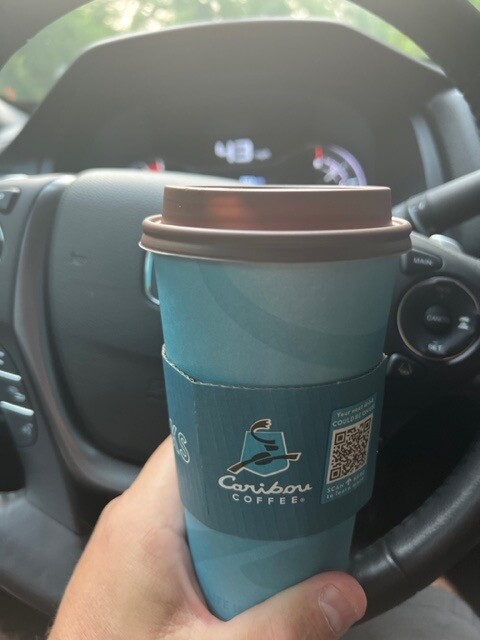 Steve sent this photo of his coffee and insisted we run it. We apologize. 