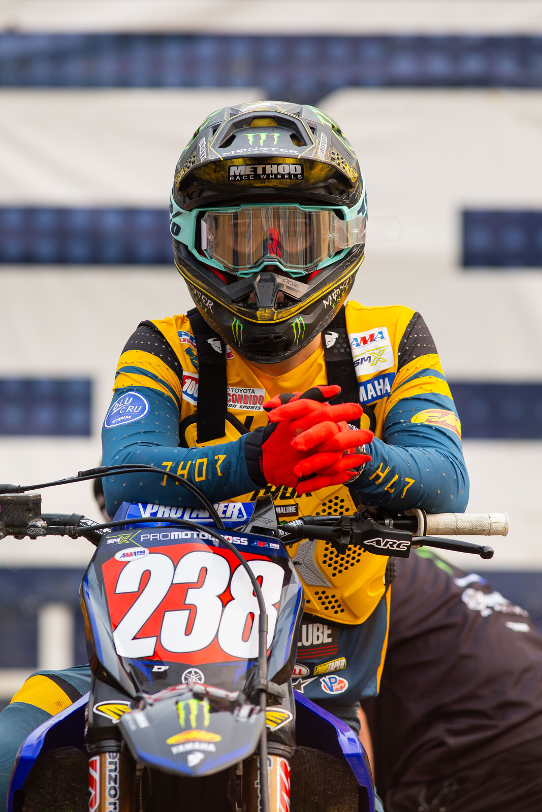 Red plate for Haiden Deegan. 