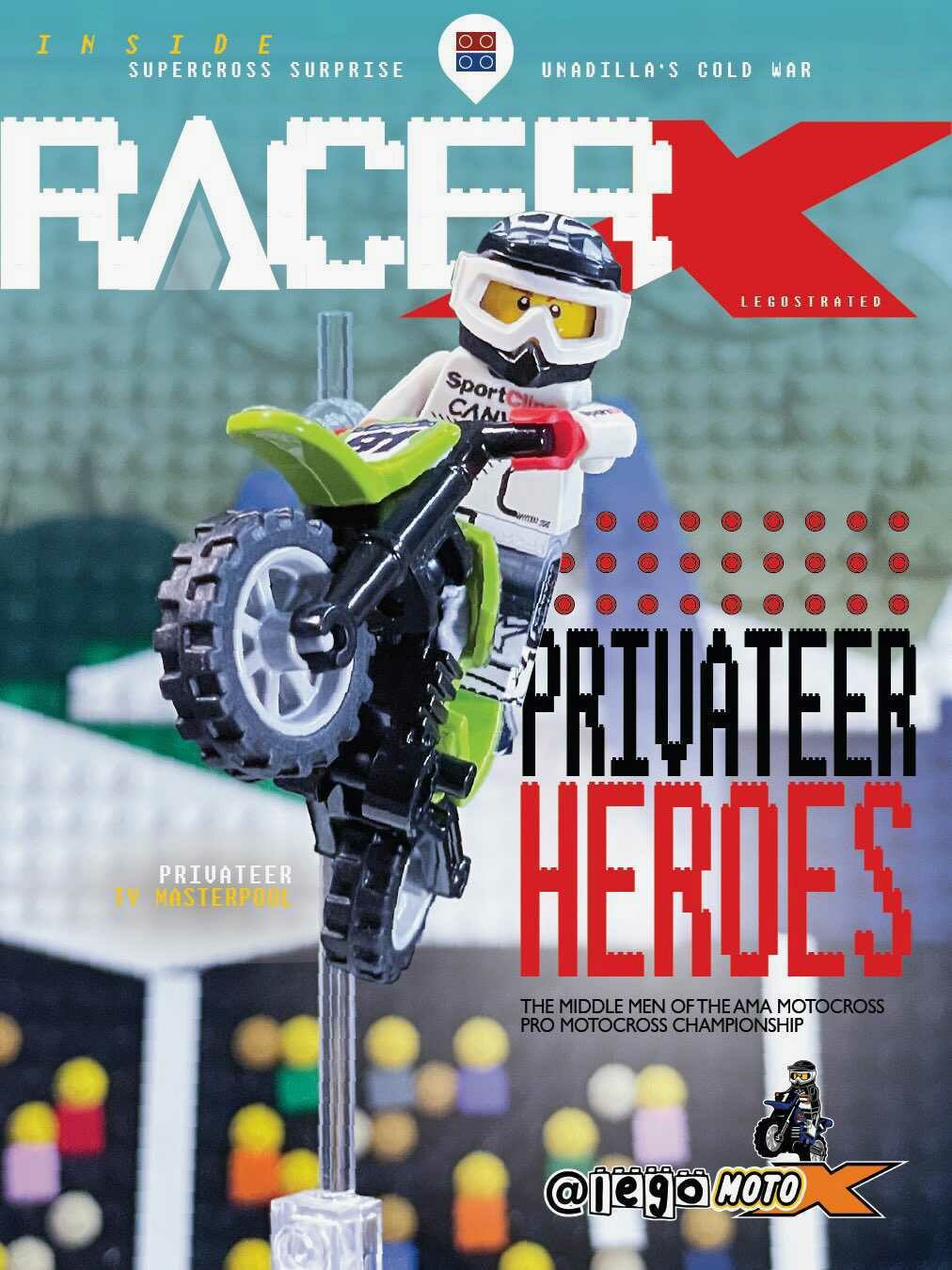 The Ty Masterpool cover done by BLOX MotoX/Lego MotoX.