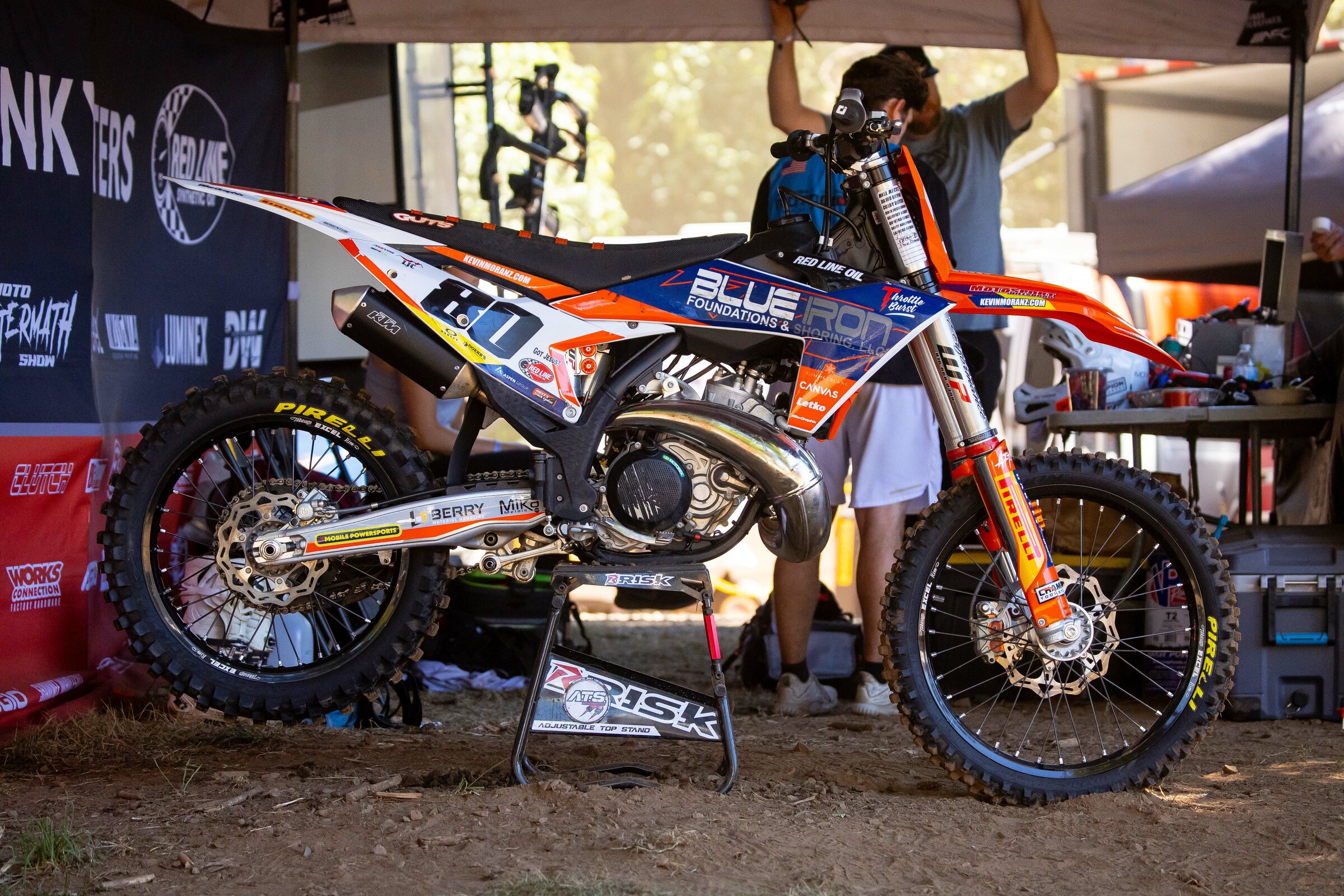 Kevin Moranz two-stroke for the weekend. We'll have more on the two-stroke race within the race later this week.