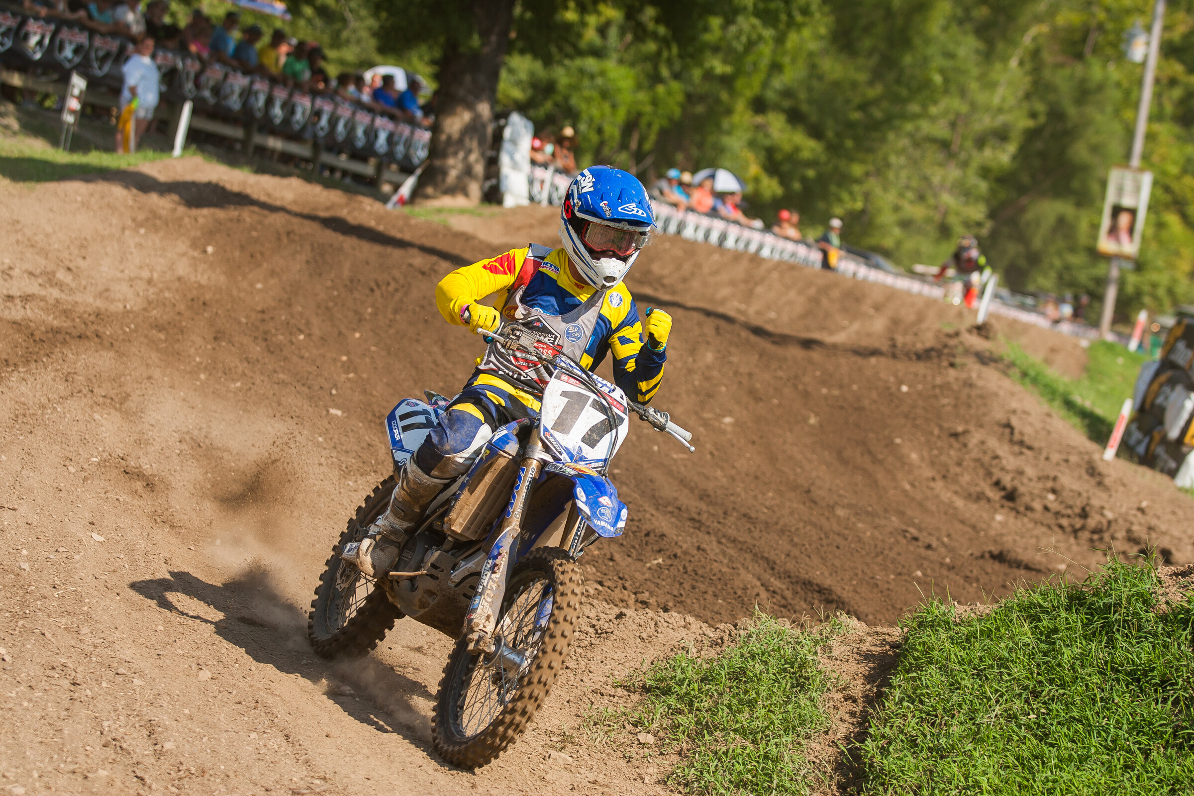 Justin Cooper on a Yamaha.