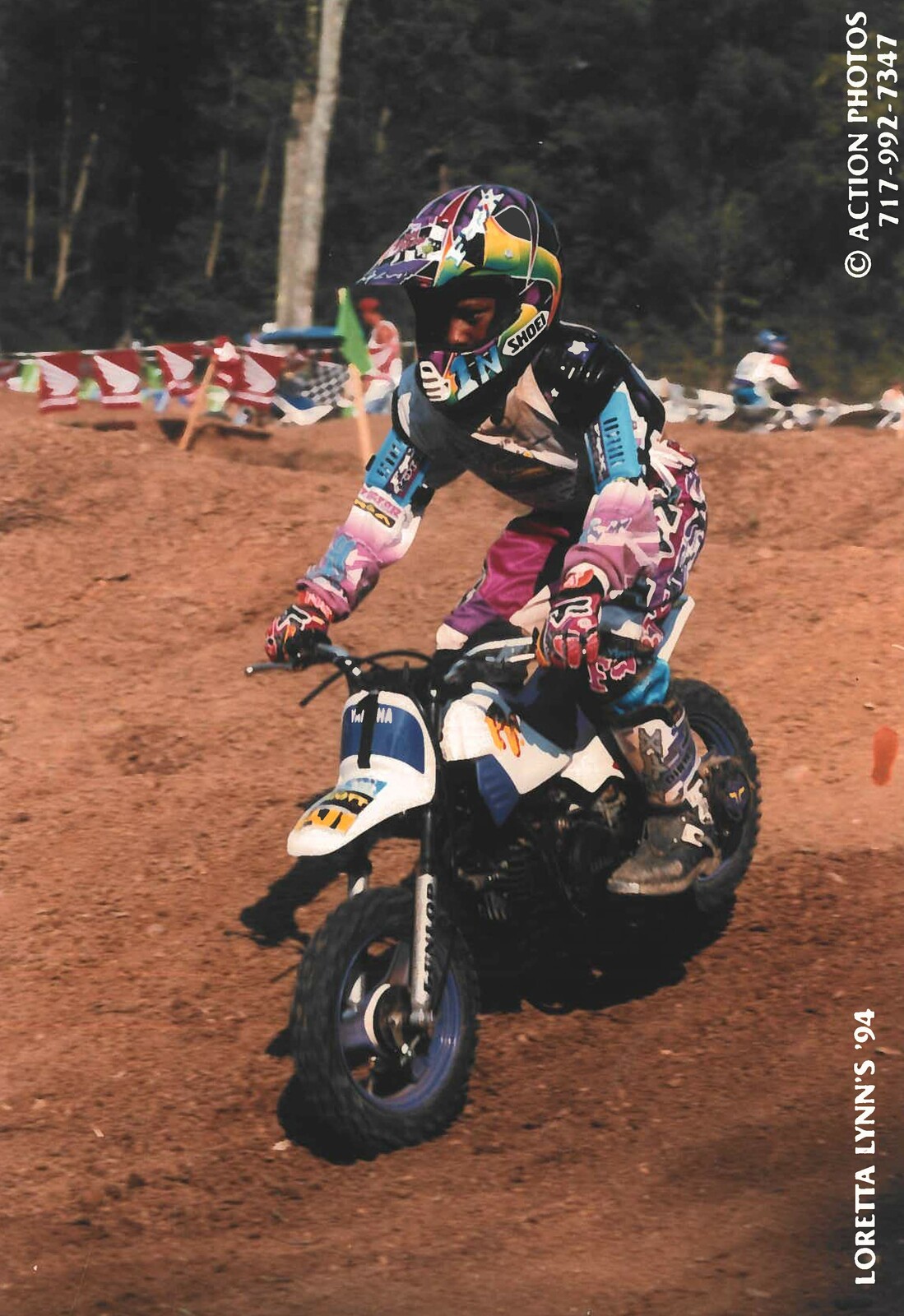 James Stewart on a Yamaha.