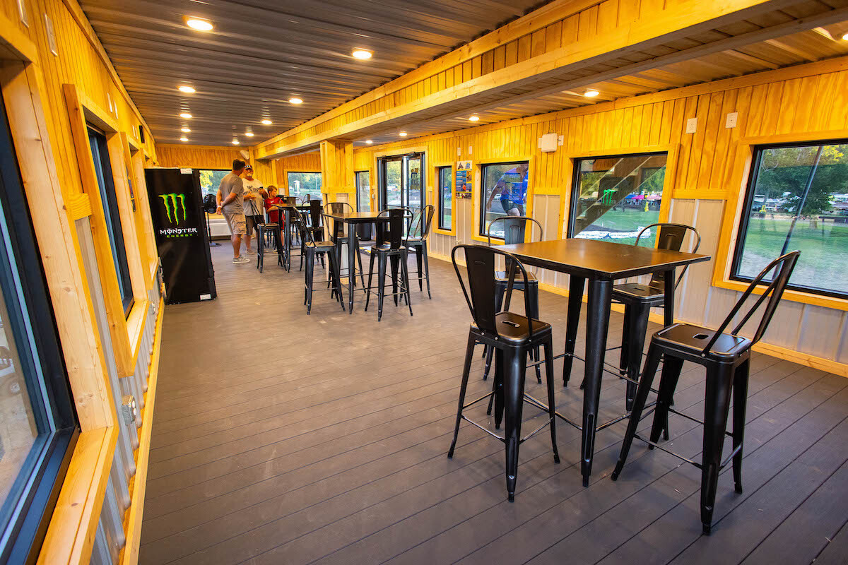 The observation tower consists of three levels, including a fully enclosed VIP area.