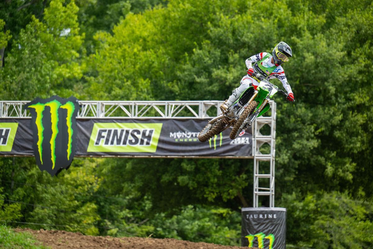 Landen Gordon overcame a tip-over in the first Supermini 2 moto to claim victory.