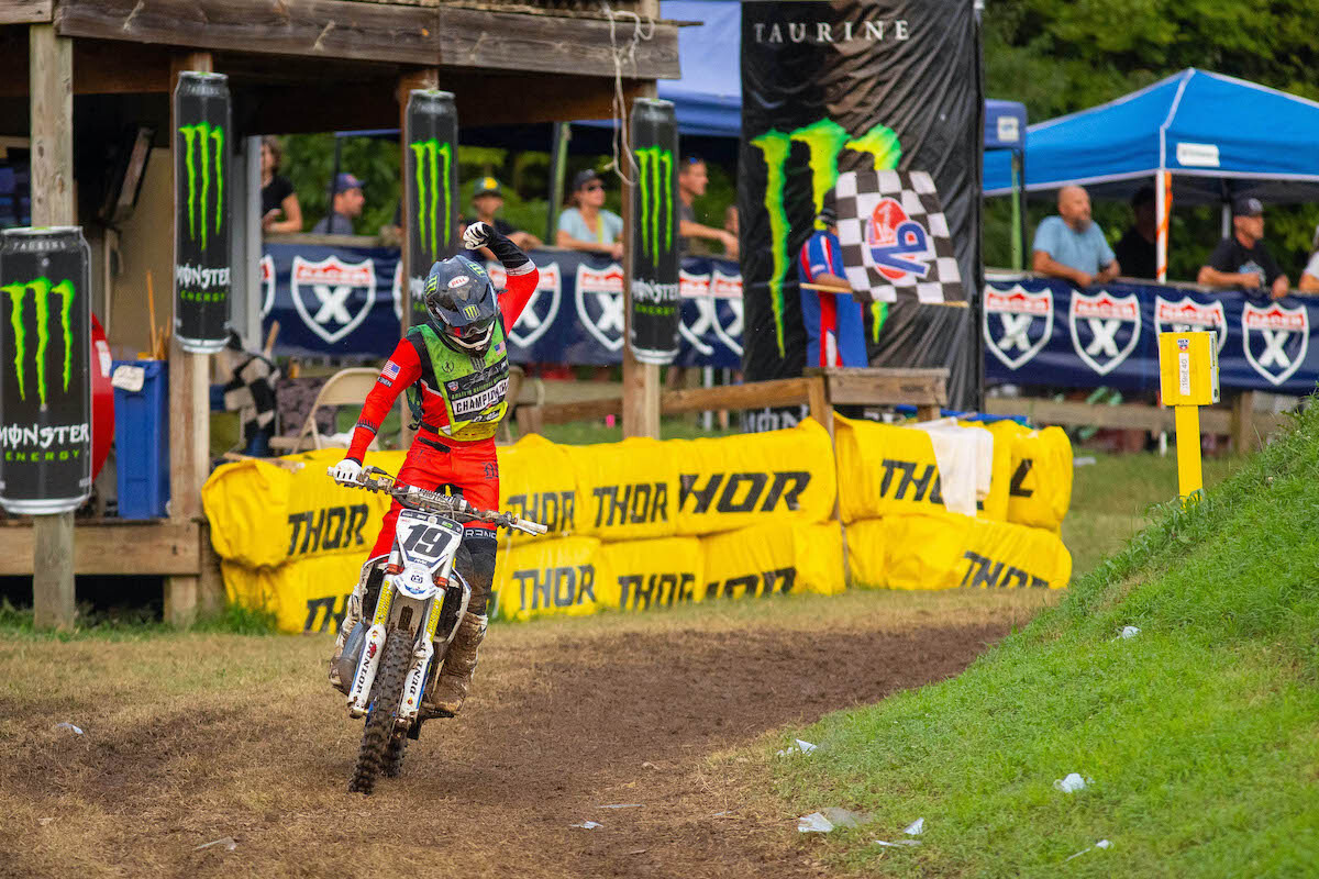 Deacon Denno made a statement with his Moto 2 triumph in Supermini 1 (12-15).