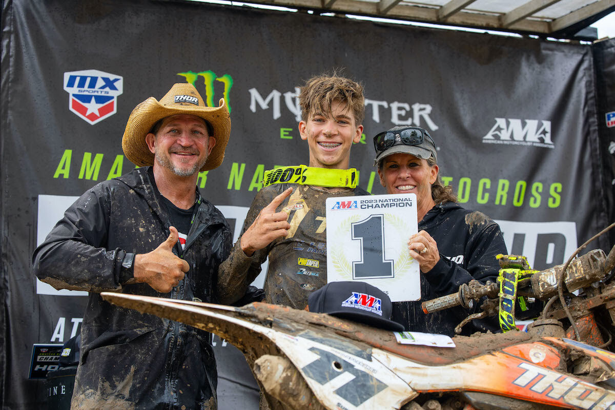 Colby Lessar emerged with his first ever AMA National Championship in Mini Sr. 1.