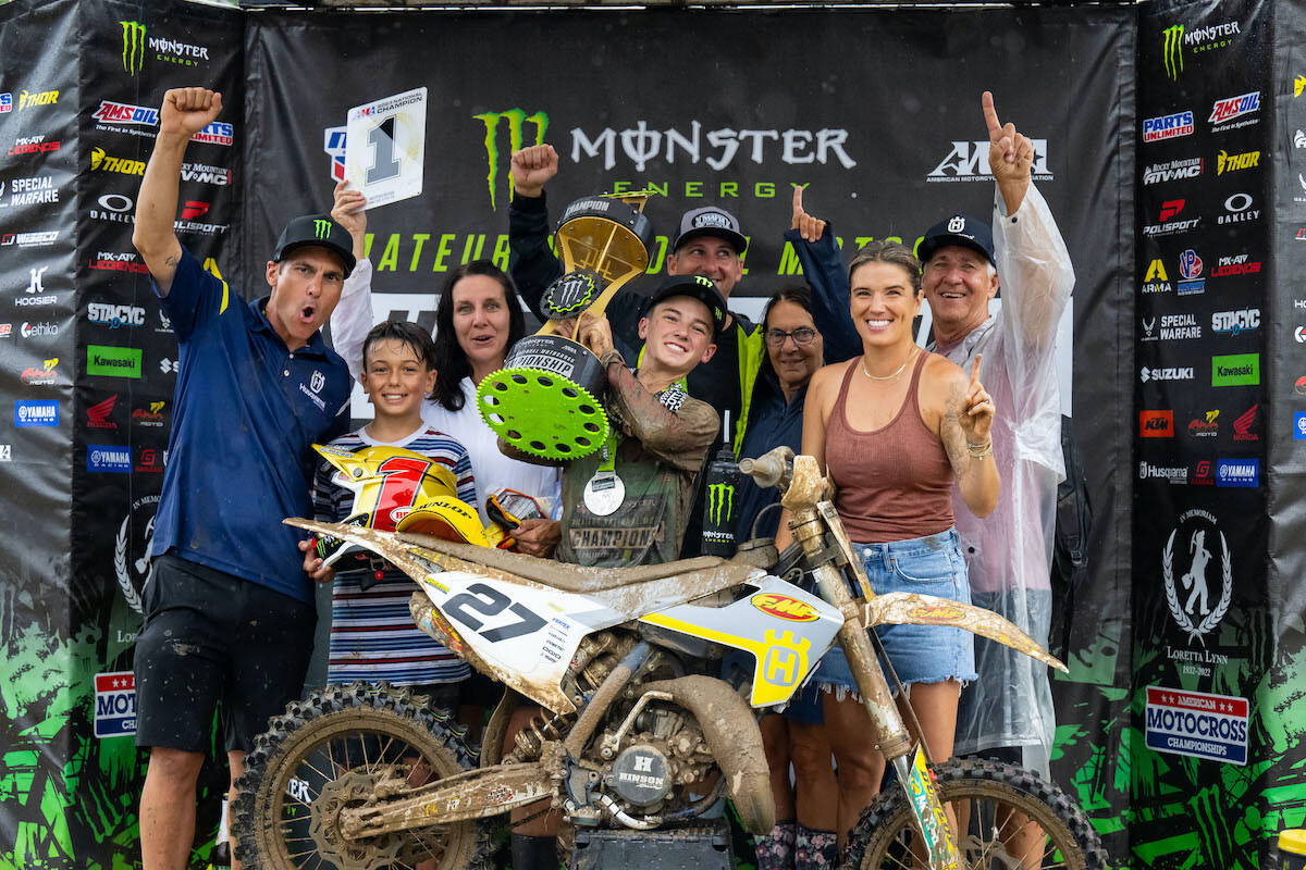 Vincent Wey captured his second AMA National Championship in Mini Sr. 2.